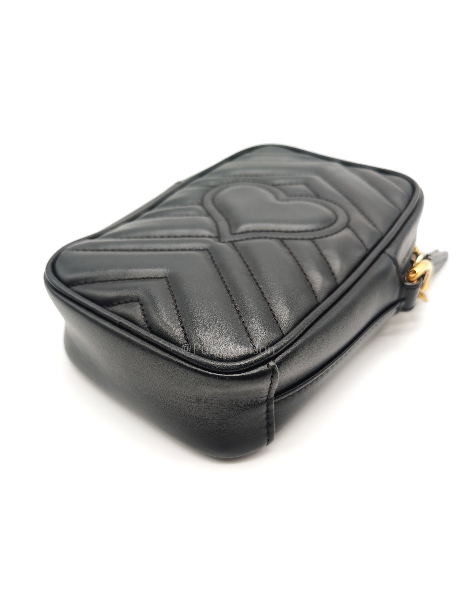Gucci Marmont Vertical Phone Pouch Matelasse Leather Crossbody Bag | Purse Maison Luxury Bags Shop