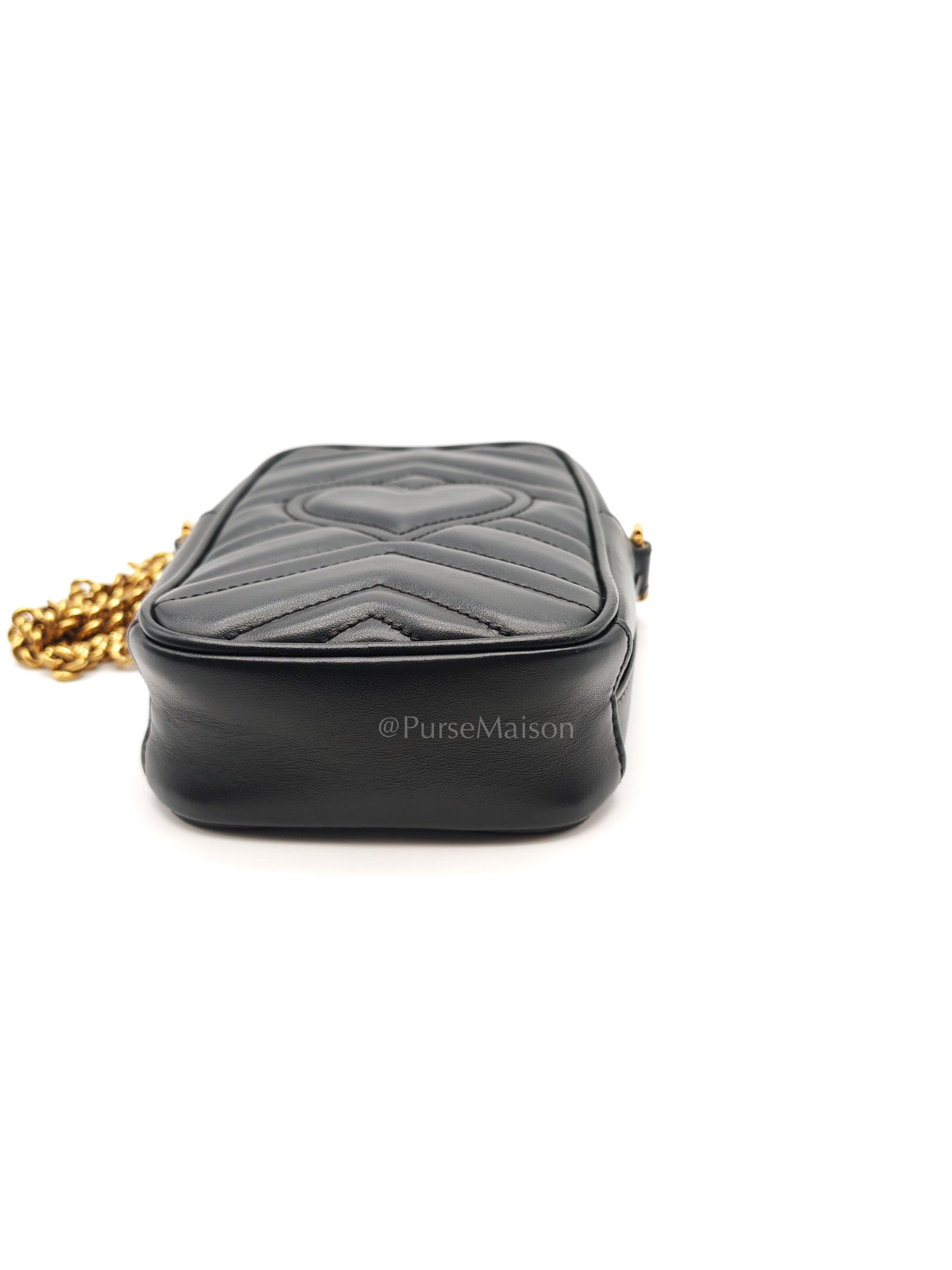 Gucci Marmont Vertical Phone Pouch Matelasse Leather Crossbody Bag | Purse Maison Luxury Bags Shop