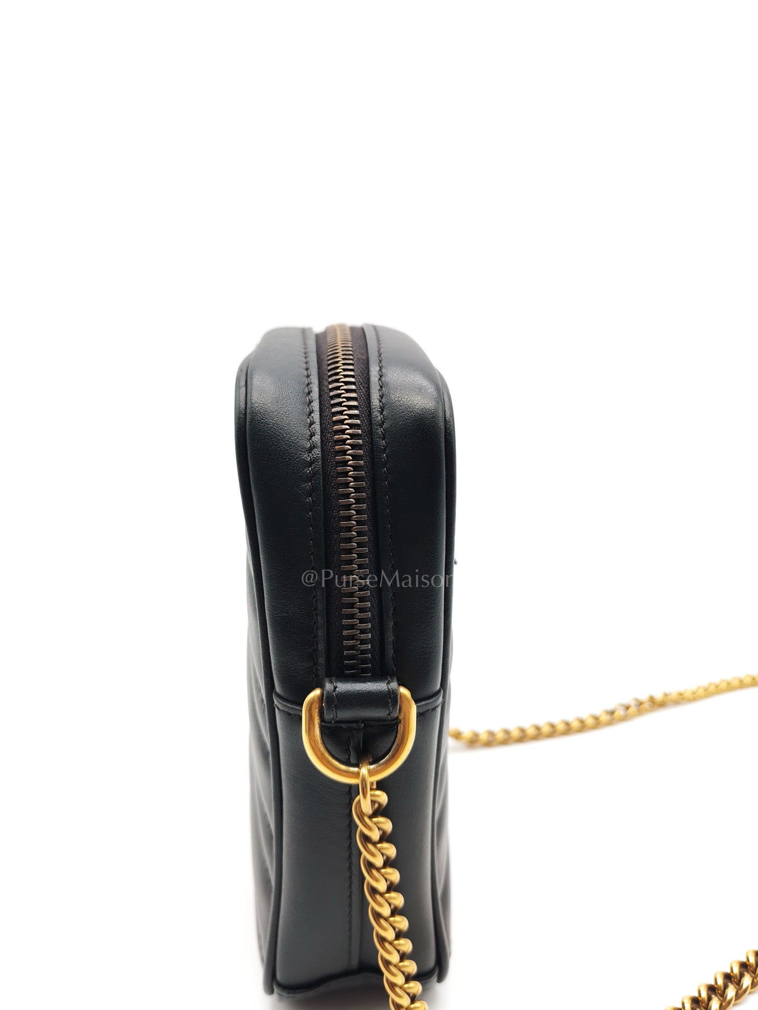 Gucci Marmont Vertical Phone Pouch Matelasse Leather Crossbody Bag | Purse Maison Luxury Bags Shop