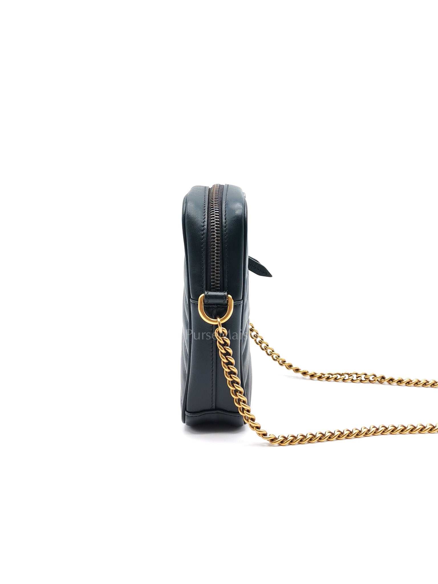 Gucci Marmont Vertical Phone Pouch Matelasse Leather Crossbody Bag | Purse Maison Luxury Bags Shop
