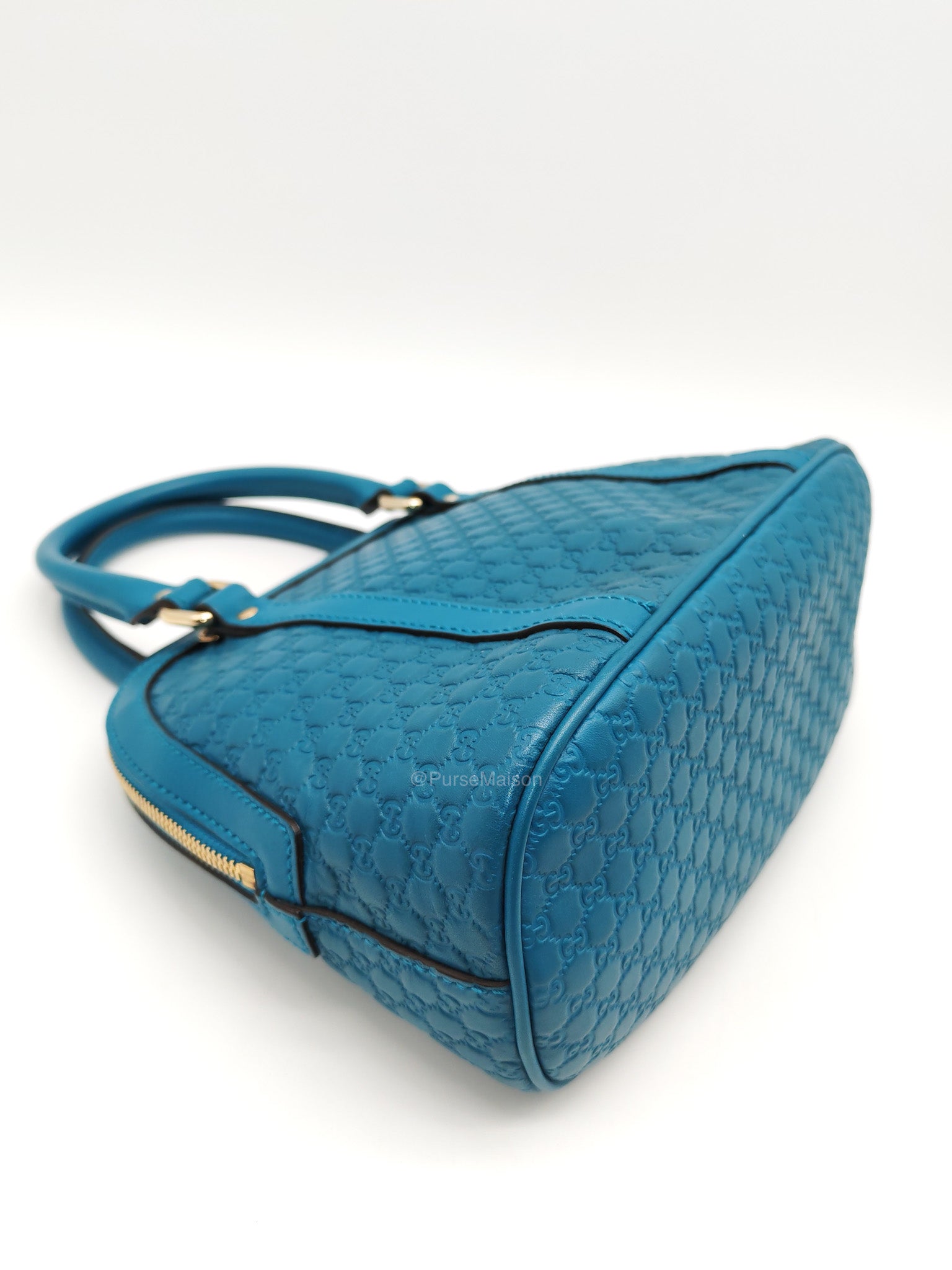 Gucci Mini Dome in Teal Microguccissima Leather Shoulder Bag | Purse Maison Luxury Bags Shop