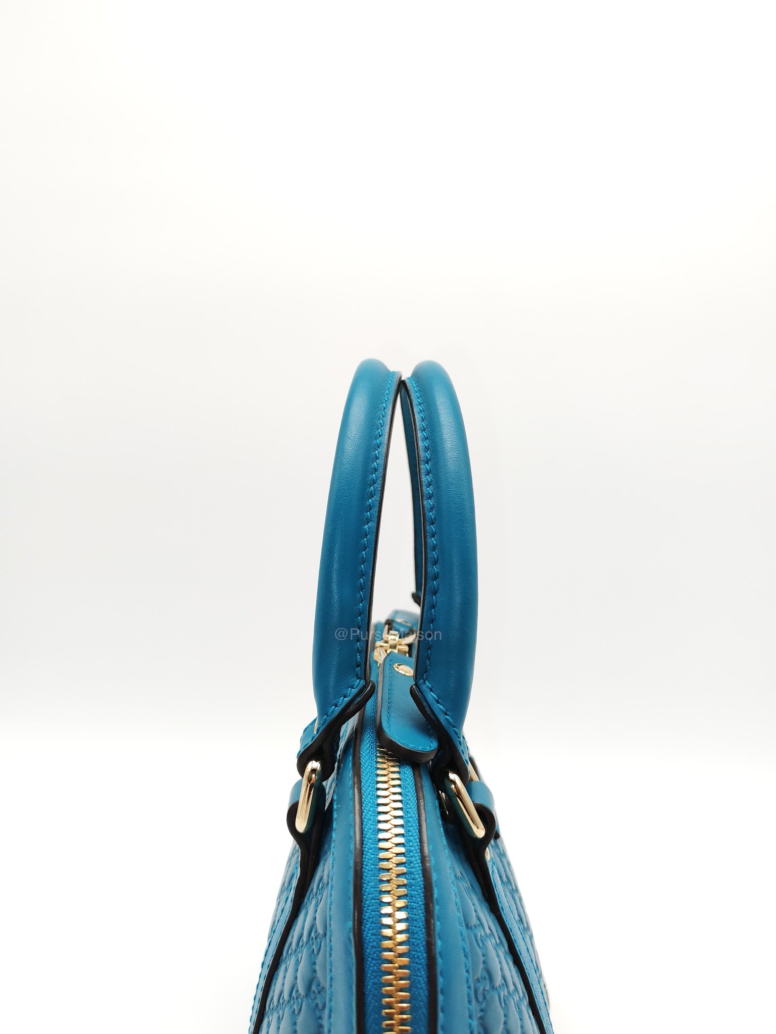Gucci Mini Dome in Teal Microguccissima Leather Shoulder Bag | Purse Maison Luxury Bags Shop