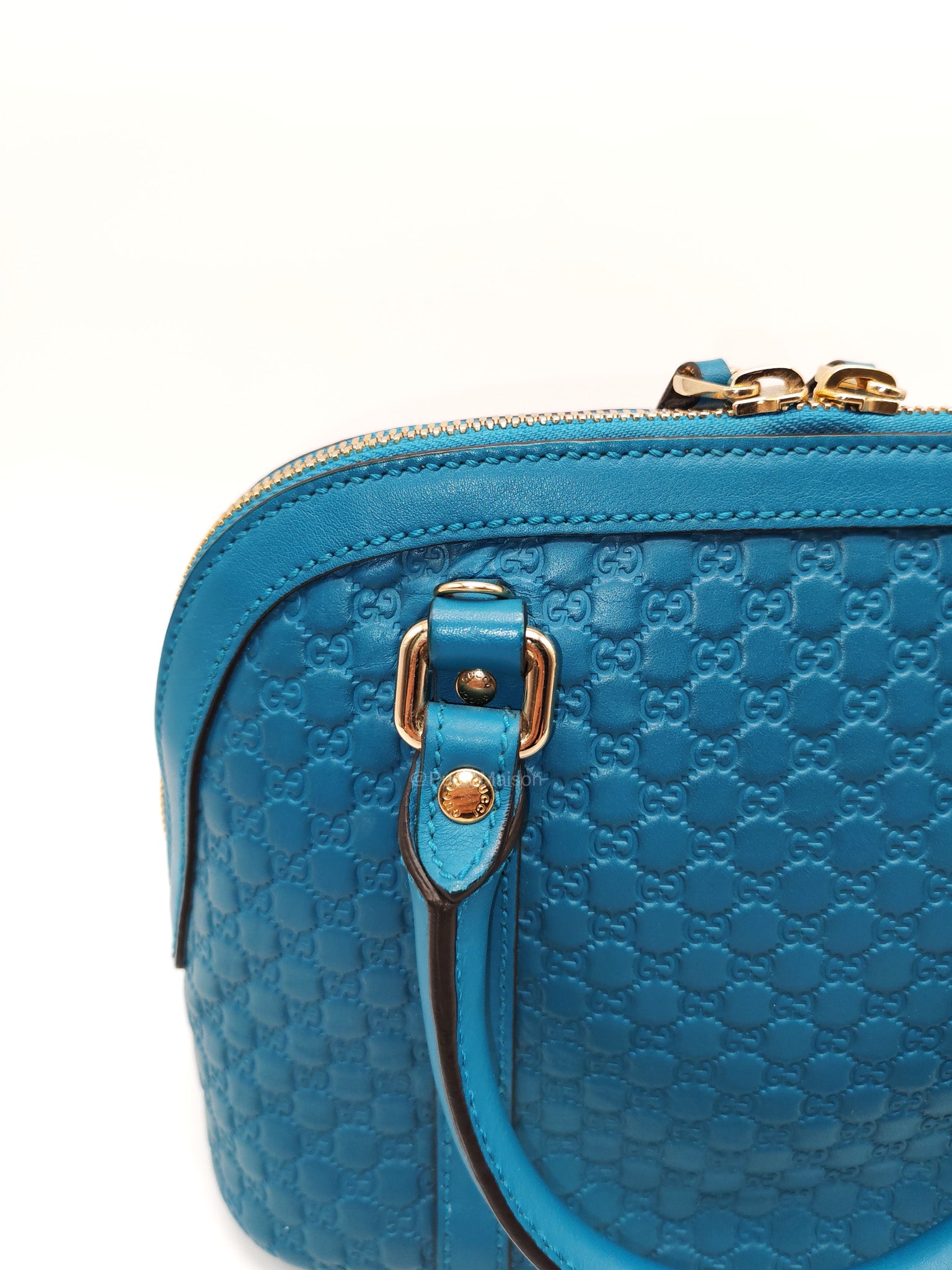 Gucci Mini Dome in Teal Microguccissima Leather Shoulder Bag | Purse Maison Luxury Bags Shop