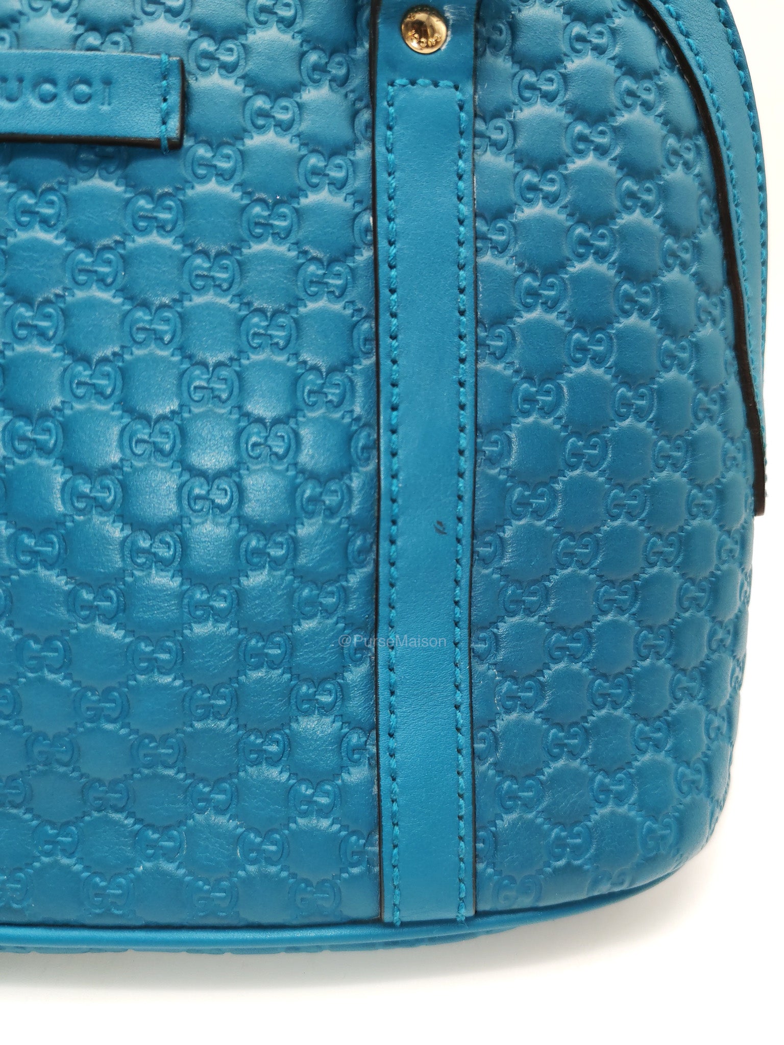 Gucci Mini Dome in Teal Microguccissima Leather Shoulder Bag | Purse Maison Luxury Bags Shop