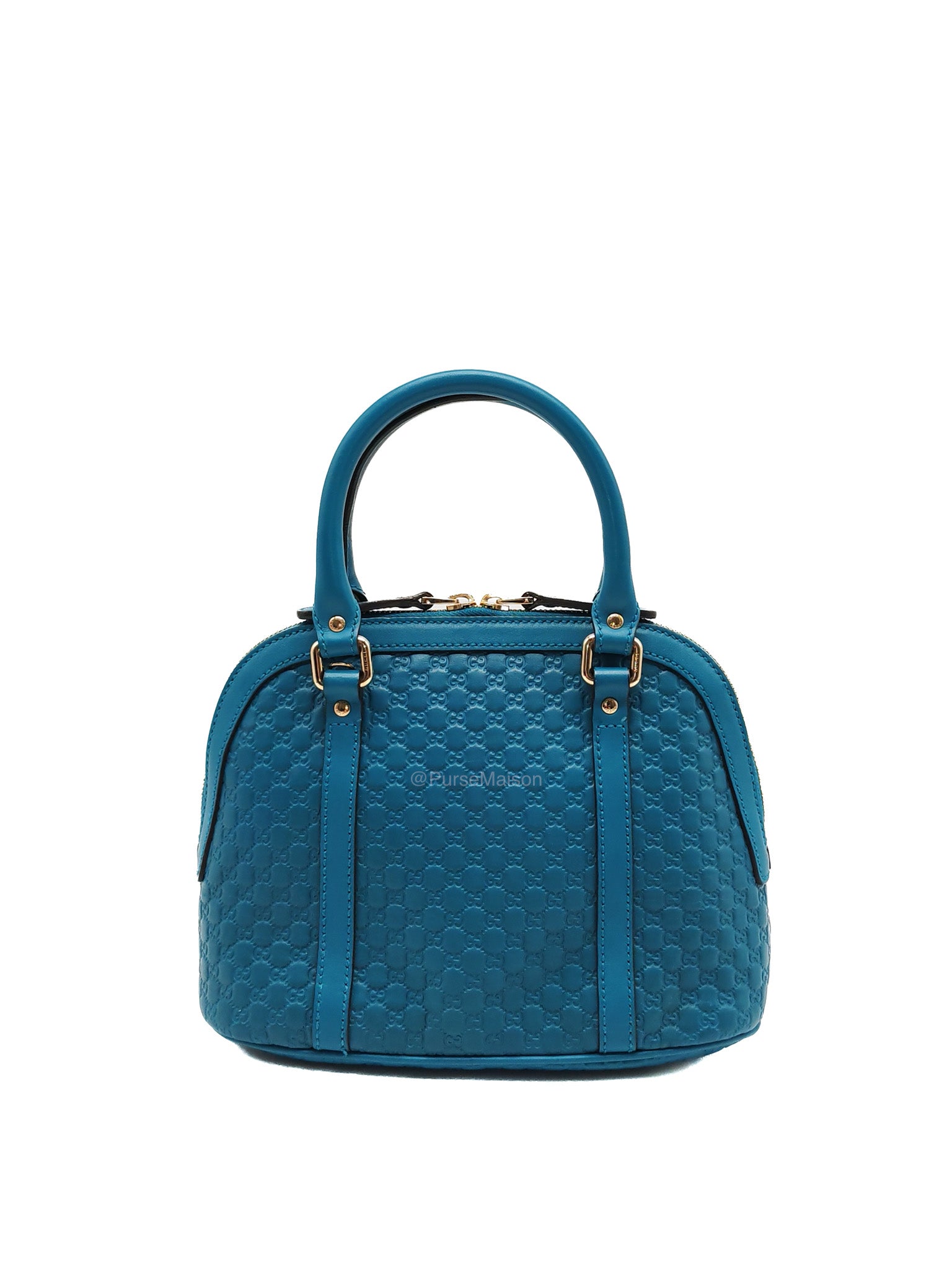 Gucci Mini Dome in Teal Microguccissima Leather Shoulder Bag | Purse Maison Luxury Bags Shop