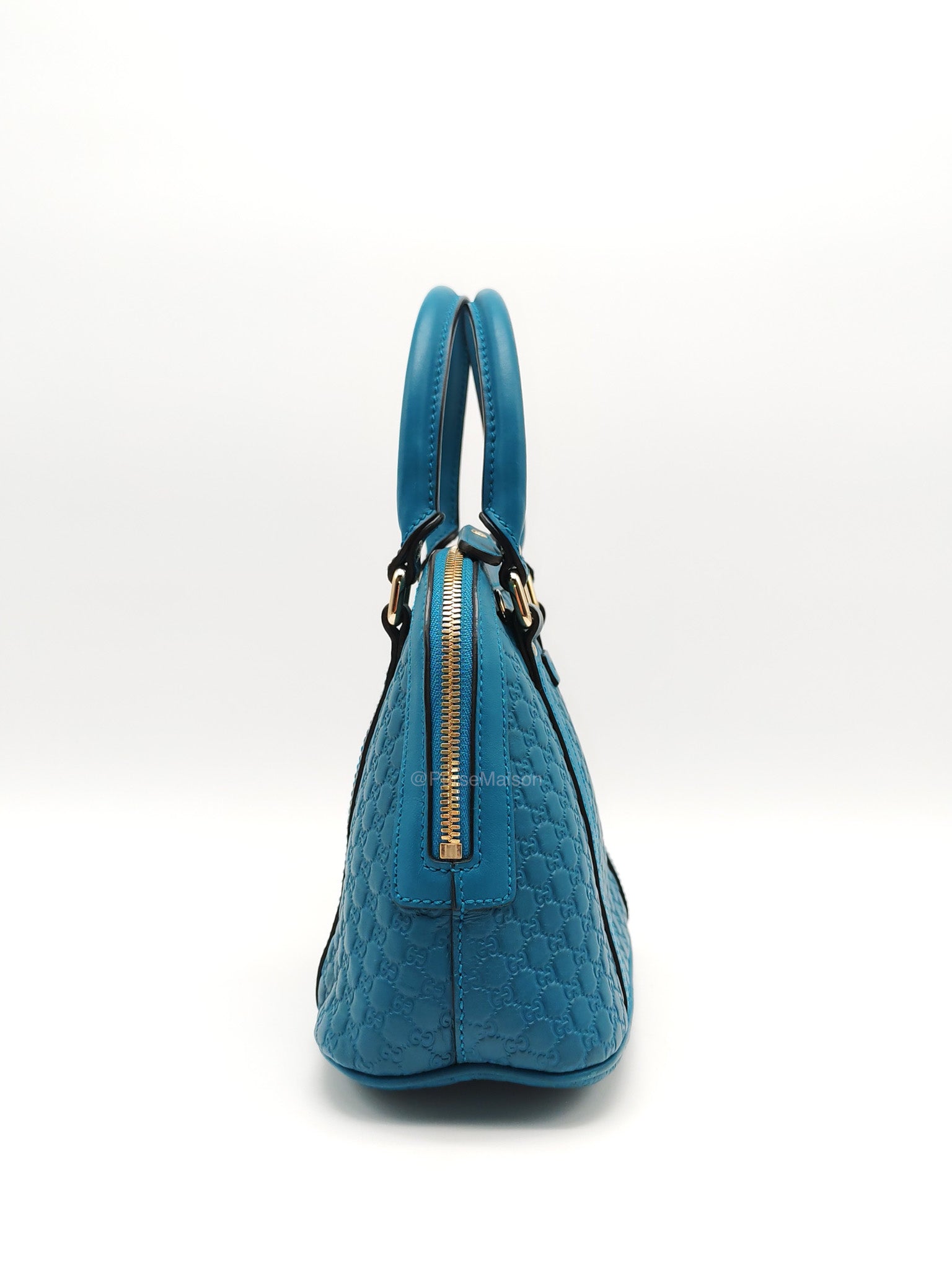 Gucci Mini Dome in Teal Microguccissima Leather Shoulder Bag | Purse Maison Luxury Bags Shop