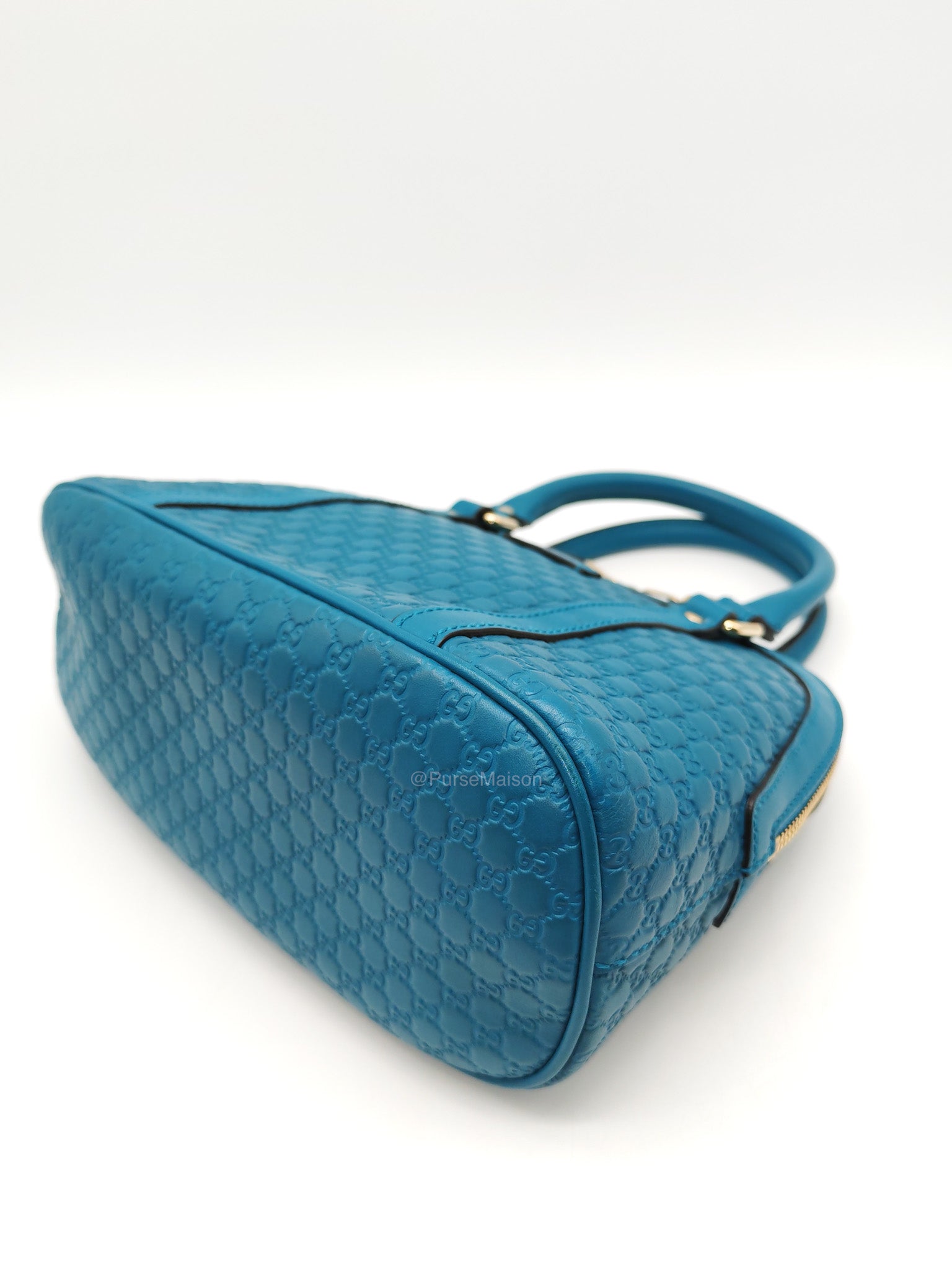 Gucci Mini Dome in Teal Microguccissima Leather Shoulder Bag | Purse Maison Luxury Bags Shop