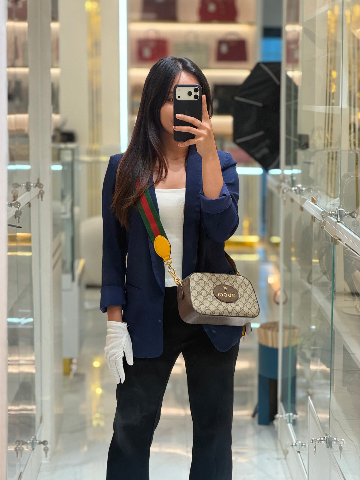 Neo Vintage Camera Bag in Brown GG Supreme Canvas with Tiger Head Logo & Gold Hardware | Purse Maison Luxury Bags Shop