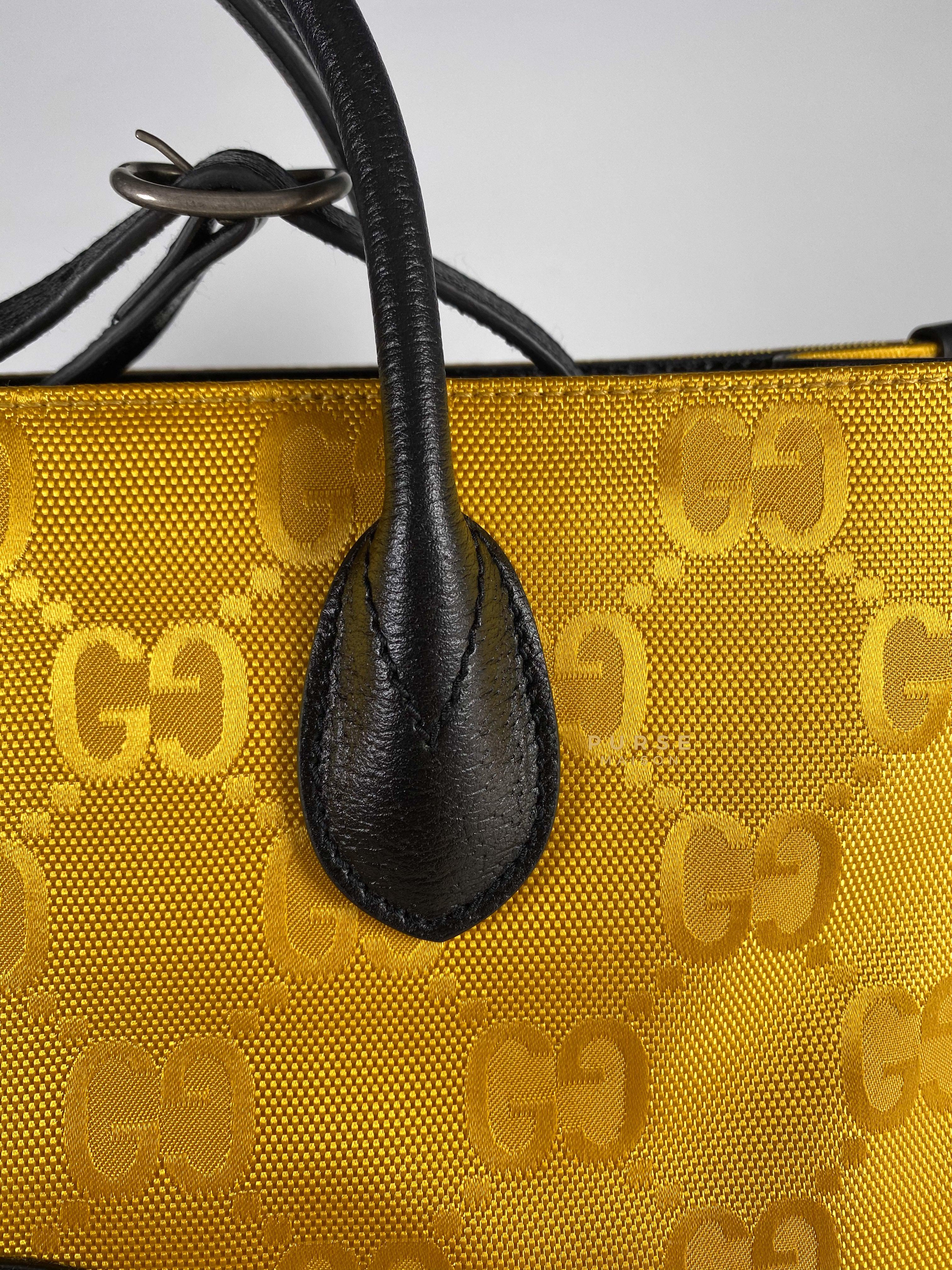 Gucci Off the Grid Yellow Long Tote Bag Purse Maison