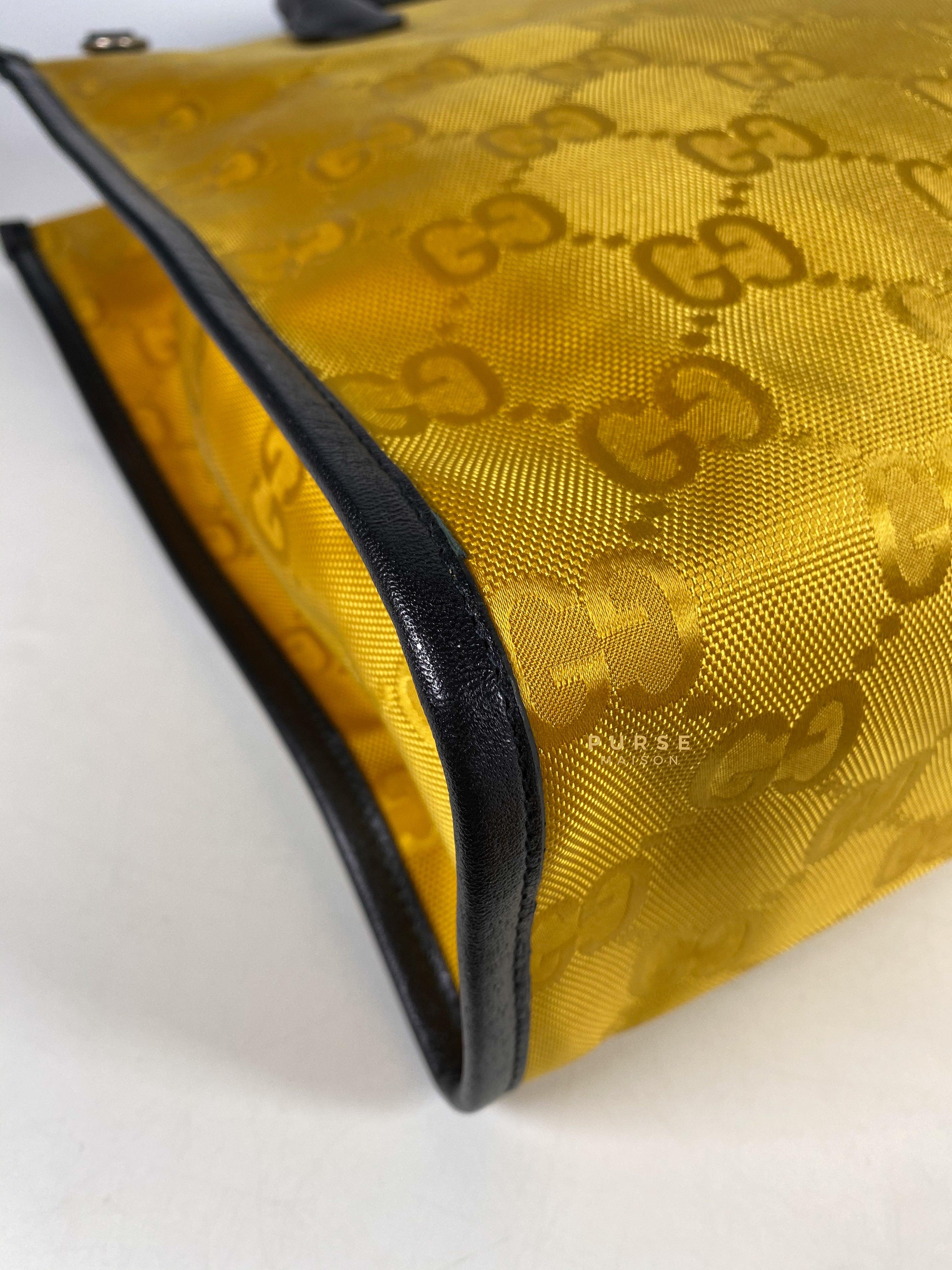 Gucci Off the Grid Yellow Long Tote Bag Purse Maison