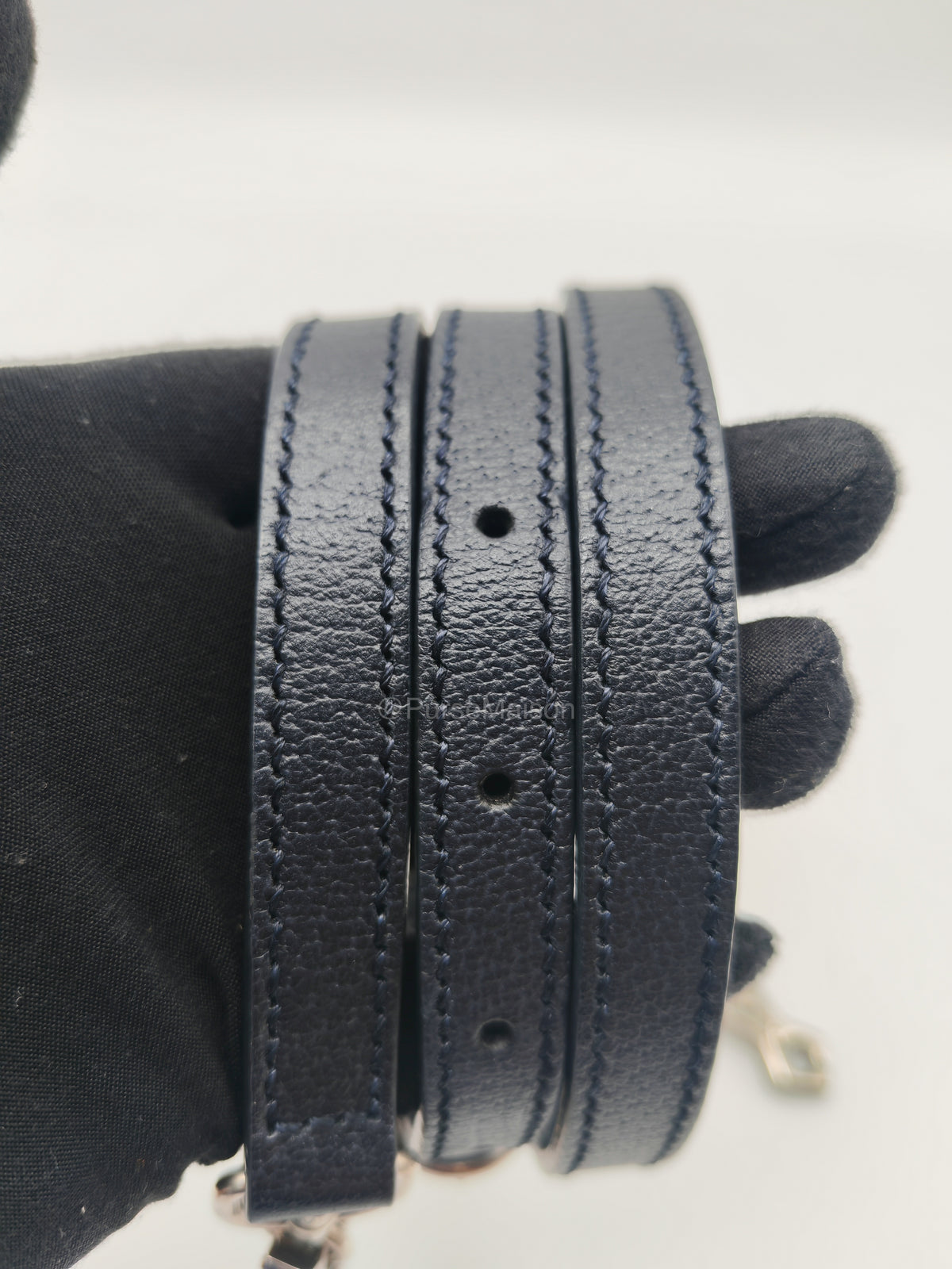 Gucci Ophidia GG Web Canvas and Navy Leather Trim Small Top Handle Bag | Purse Maison Luxury Bags Shop
