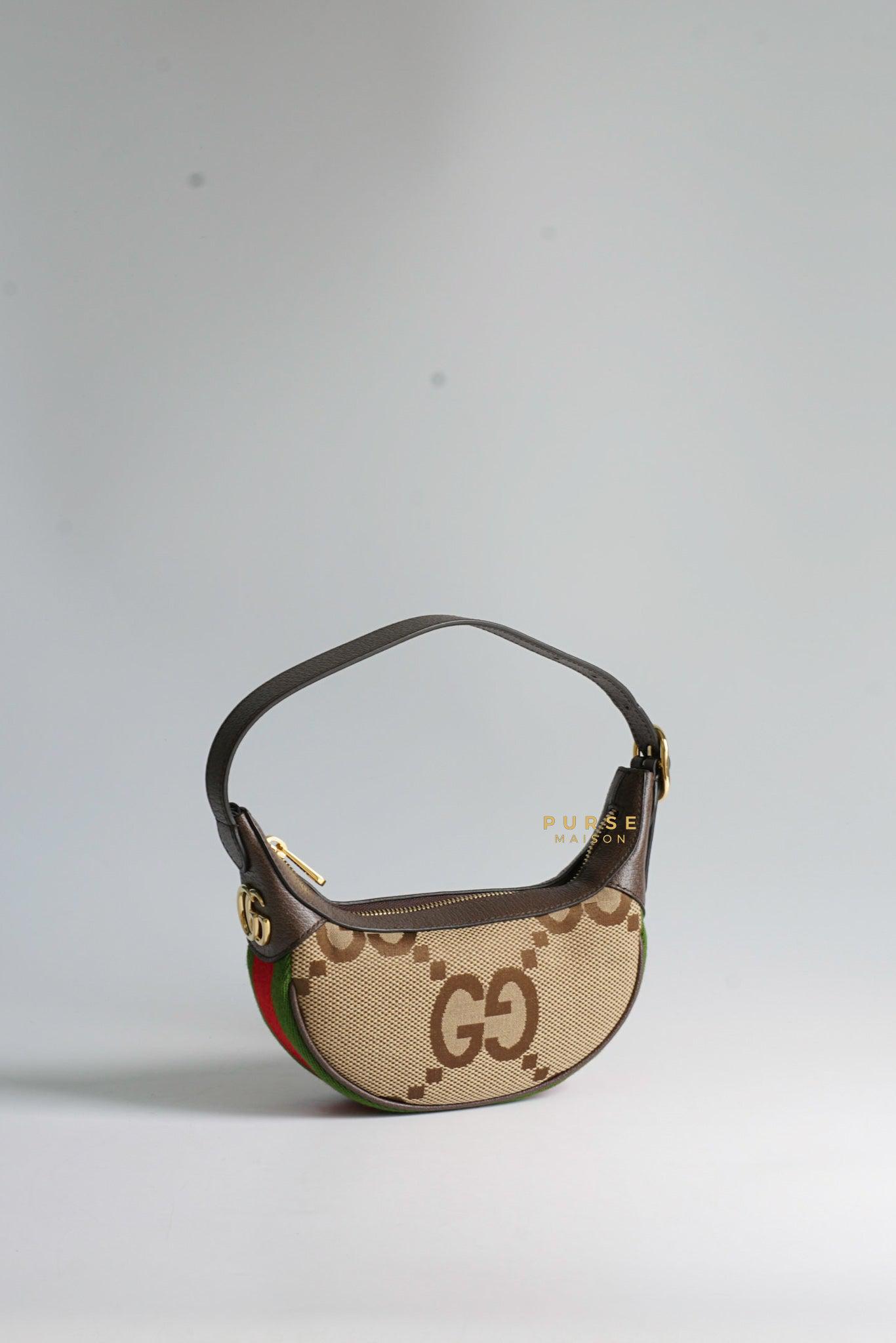 Gucci Ophidia Jumbo GG Mini Bag in Brown