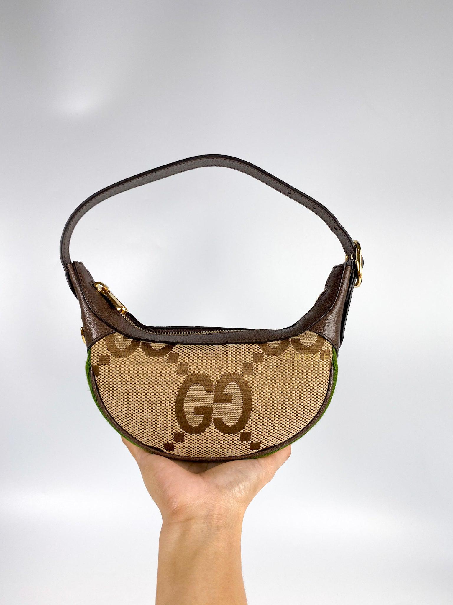 Gucci Ophidia Jumbo GG Mini Bag in Brown