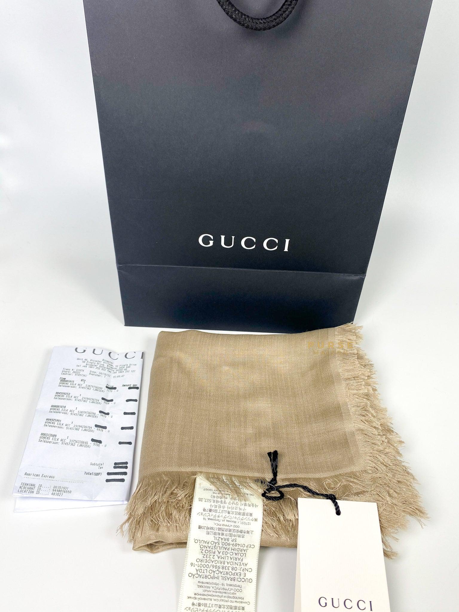 Gucci Scarf Beige (140 x 140 cm)