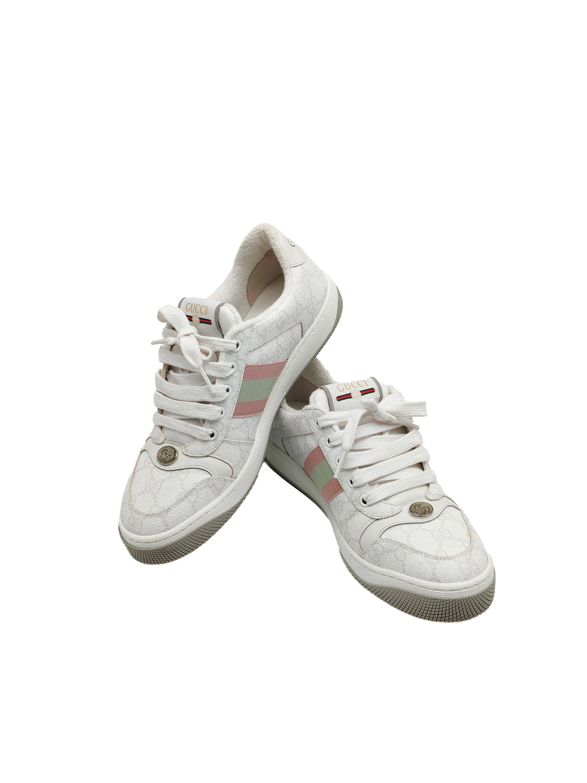 Gucci Screener Sneaker in GG Monogram Web Size 39.5 EU (27 cm) | Purse Maison Luxury Bags Shop