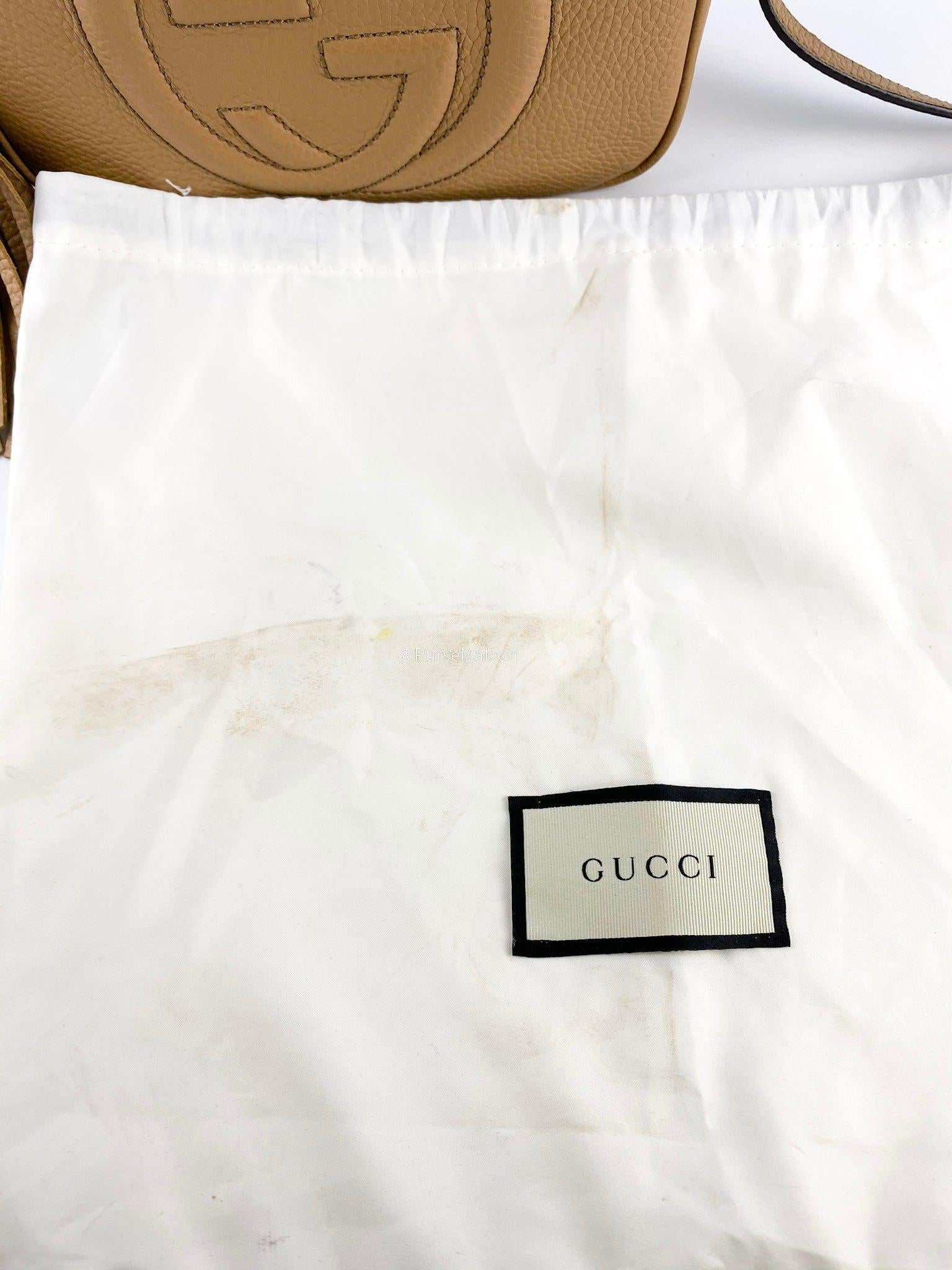 Gucci Soho Dark Beige Disco Bag