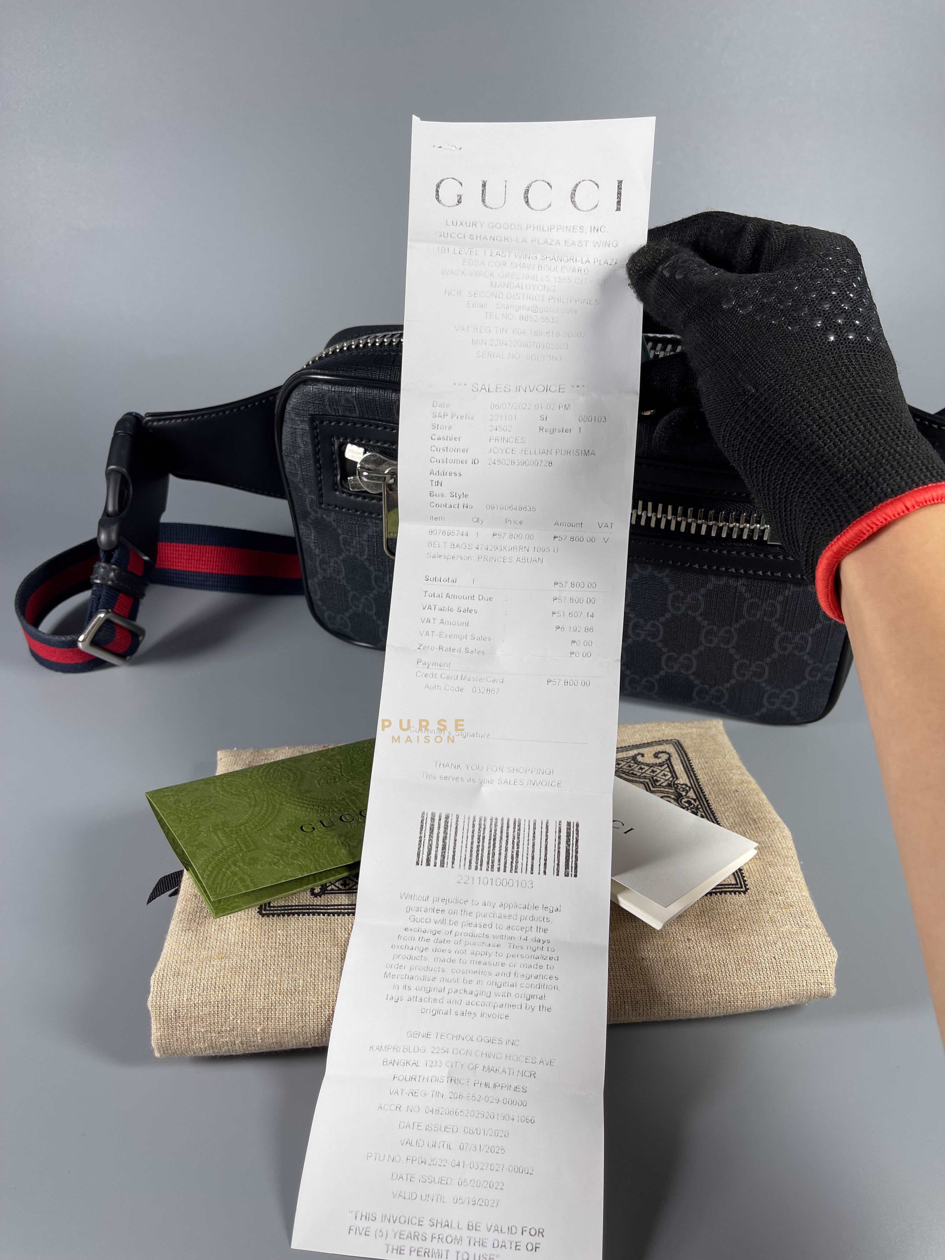 Gucci Supreme Black Men’s Belt Bag | Purse Maison Luxury Bags Shop