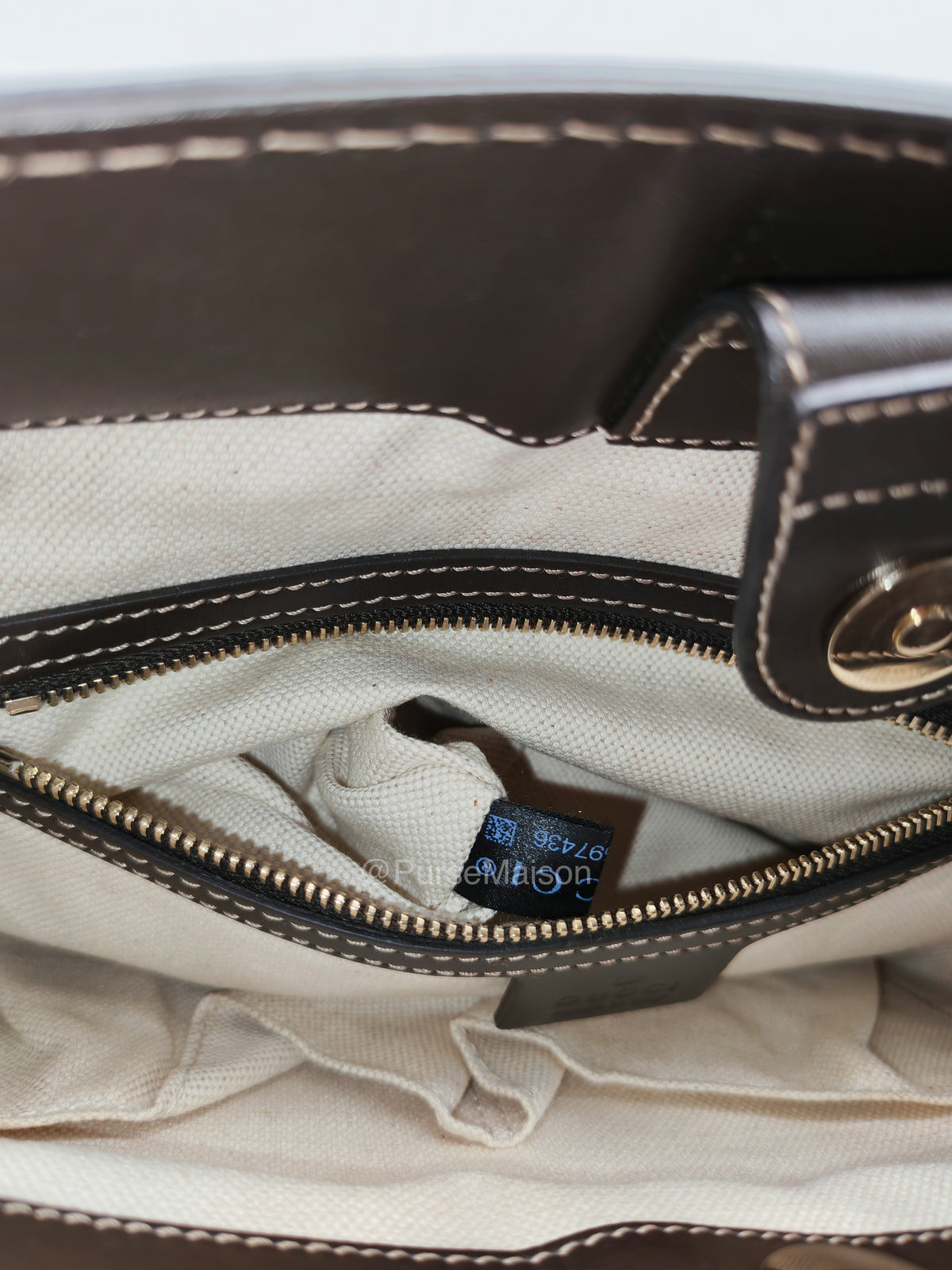 Gucci Web Mayfair Tote Bag in GG Canvas | Purse Maison Luxury Bags Shop