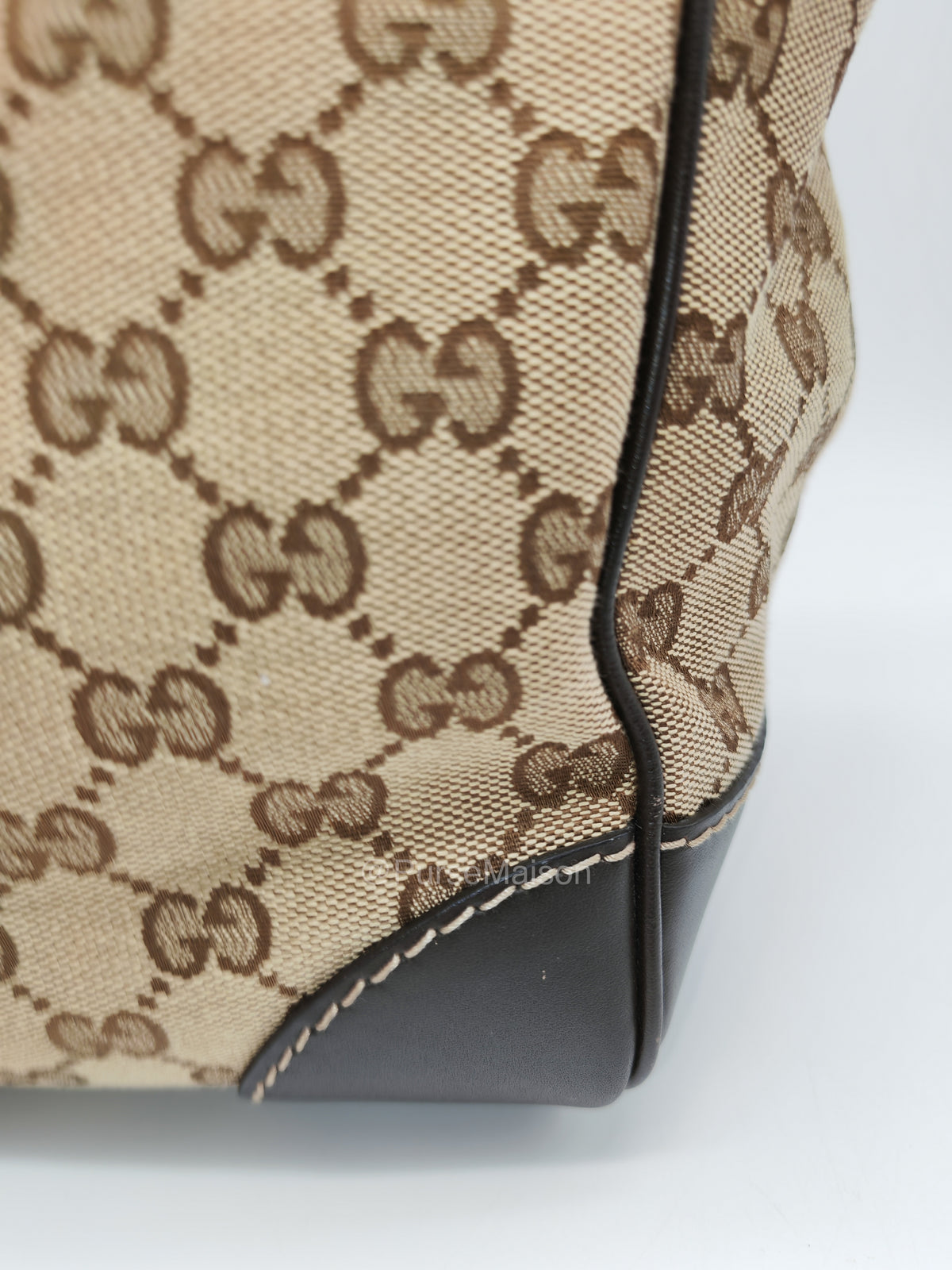 Gucci Web Mayfair Tote Bag in GG Canvas | Purse Maison Luxury Bags Shop