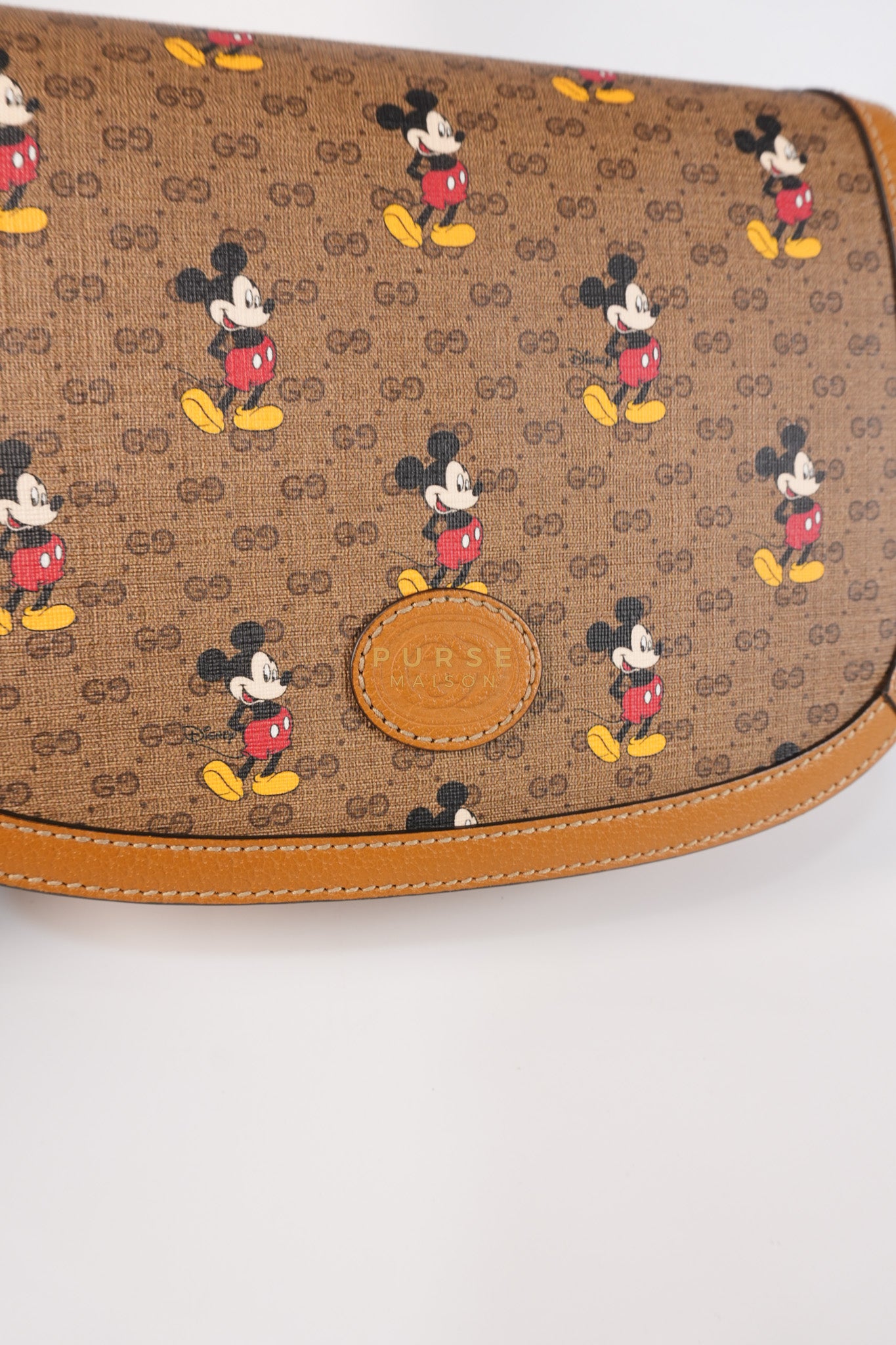 Gucci x Disney Mickey Mouse GG Supreme Canvas Crossbody Bag | Purse Maison Luxury Bags Shop