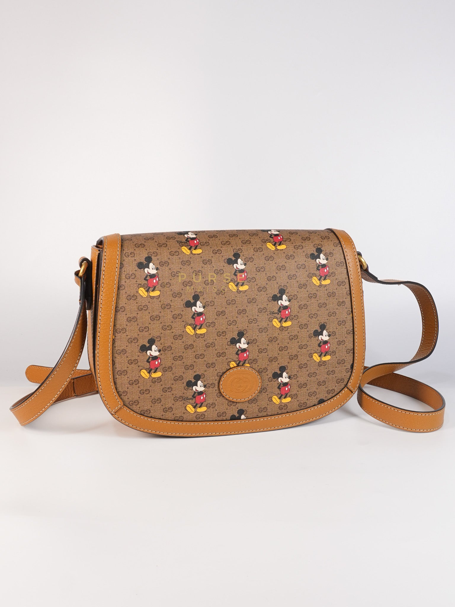 Gucci x Disney Mickey Mouse GG Supreme Canvas Crossbody Bag | Purse Maison Luxury Bags Shop