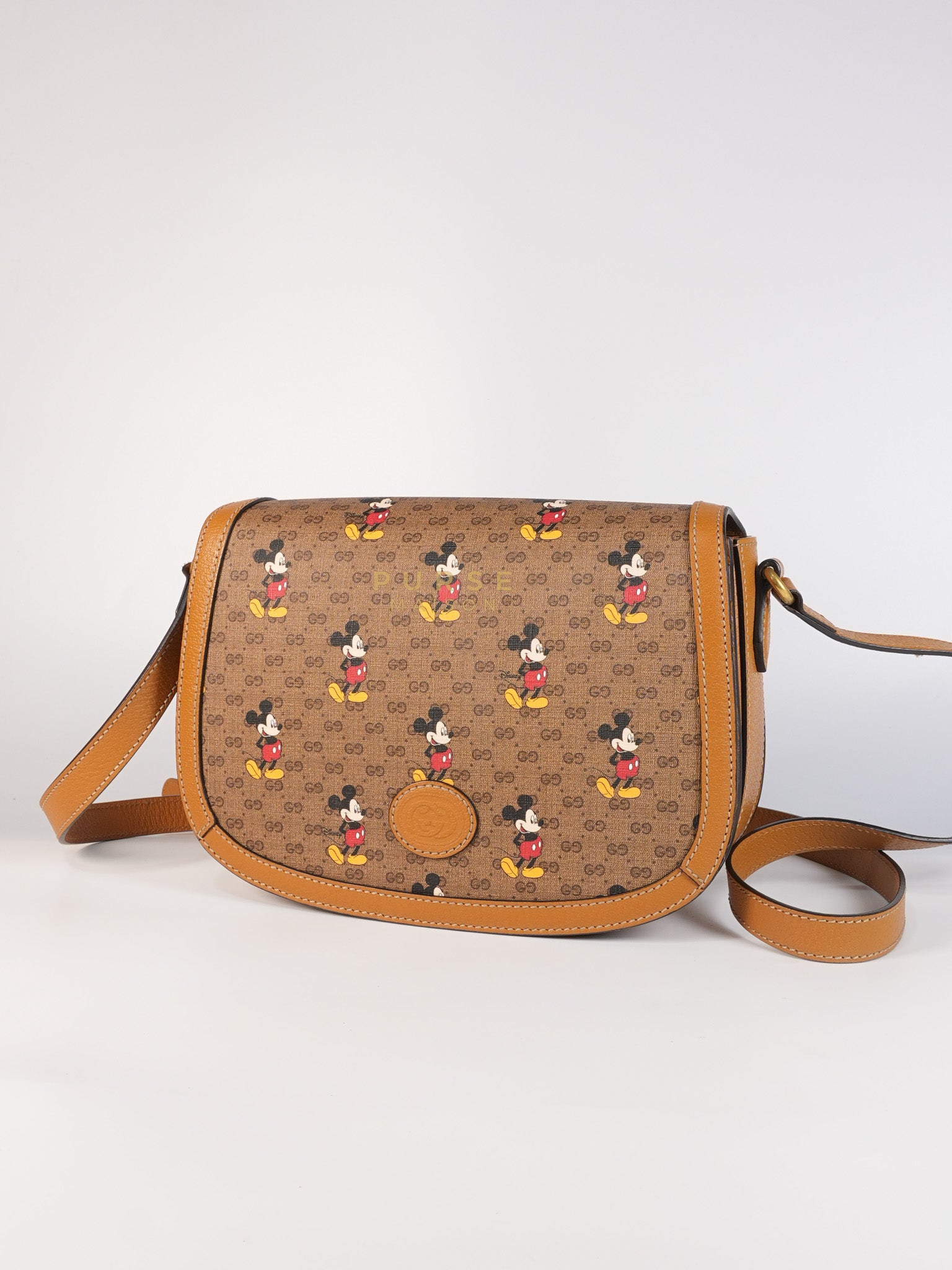 Gucci x Disney Mickey Mouse GG Supreme Canvas Crossbody Bag | Purse Maison Luxury Bags Shop