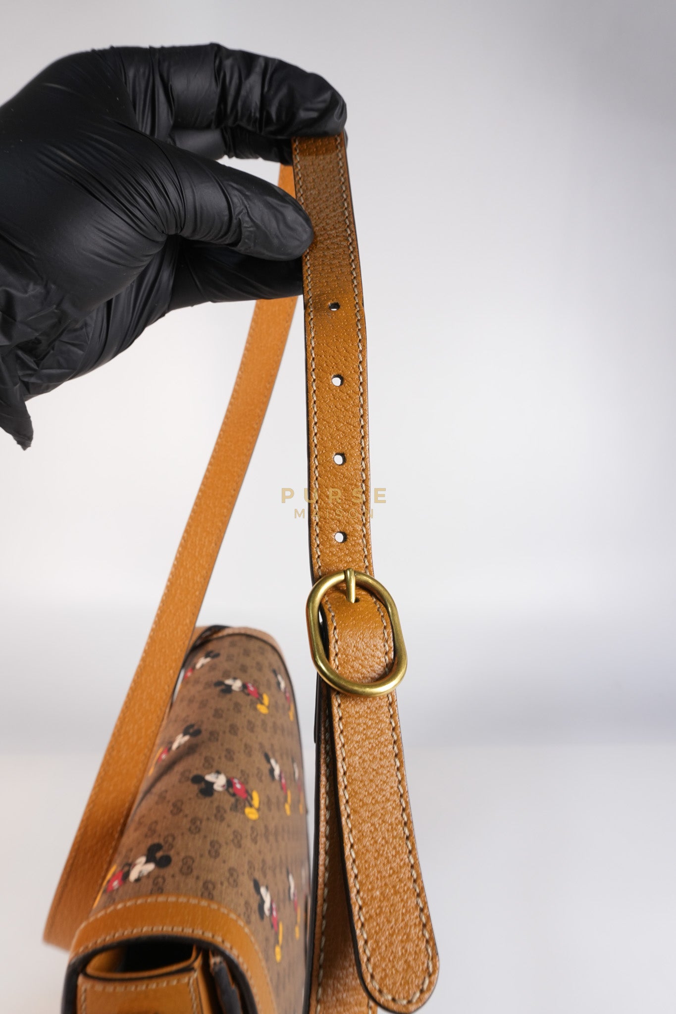 Gucci x Disney Mickey Mouse GG Supreme Canvas Crossbody Bag | Purse Maison Luxury Bags Shop
