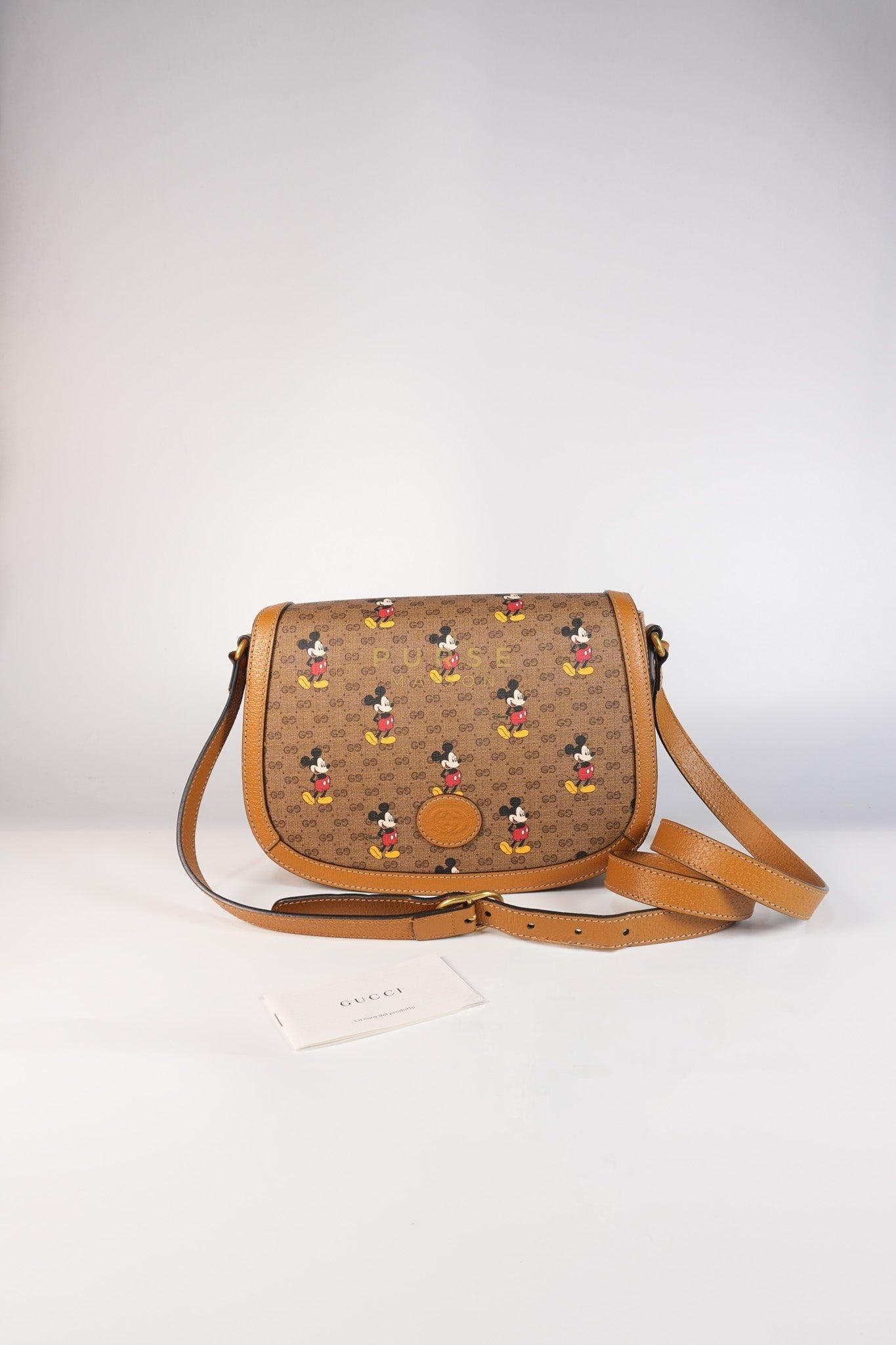 Gucci x Disney Mickey Mouse GG Supreme Canvas Crossbody Bag | Purse Maison Luxury Bags Shop
