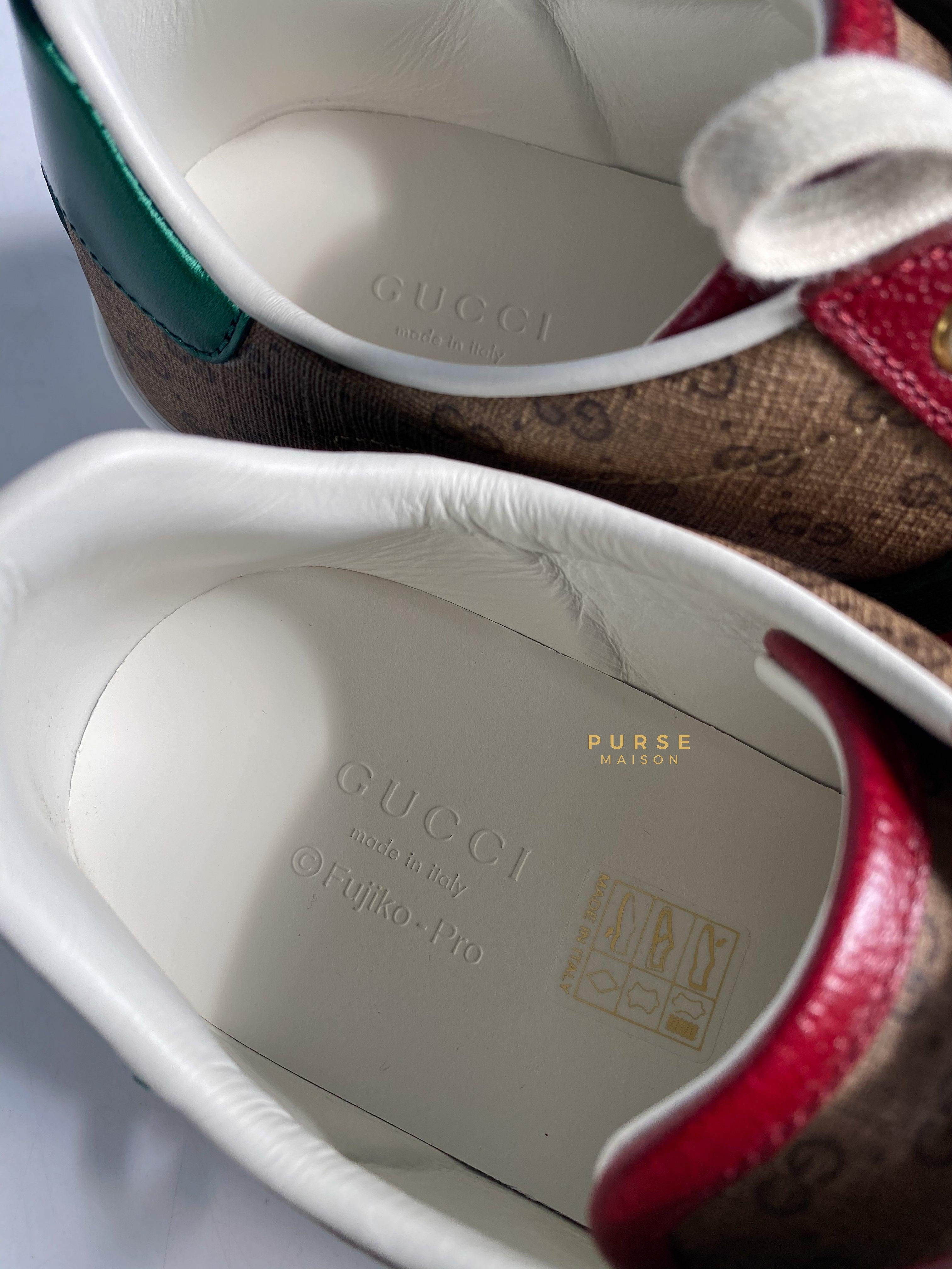 Gucci x Doraemon Ace Sneakers Size 38 EU (25.5cm) | Purse Maison Luxury Bags Shop