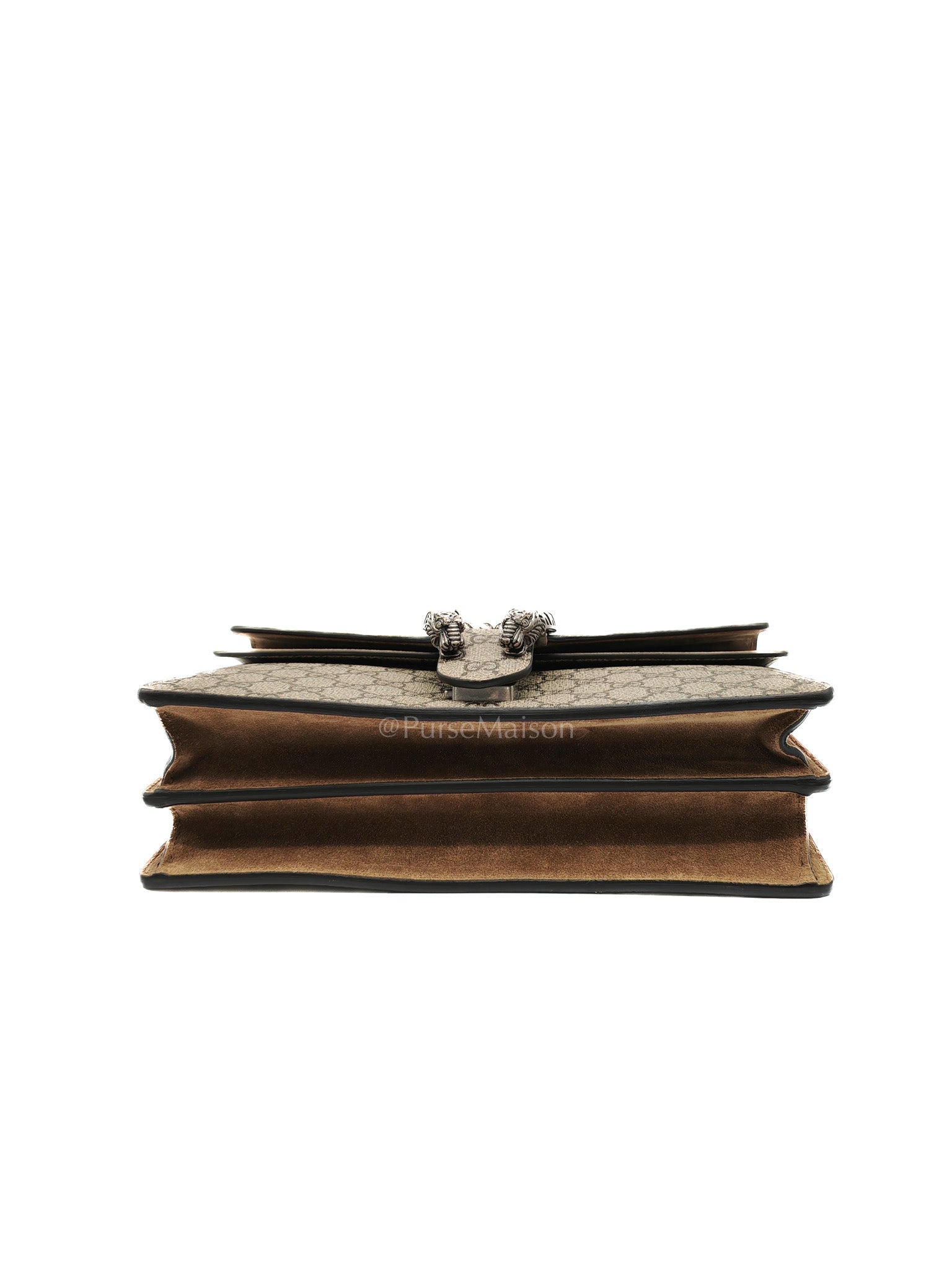 Dionysus Shoulder Bag in GG Supreme Canvas and Ruthenium Hardware