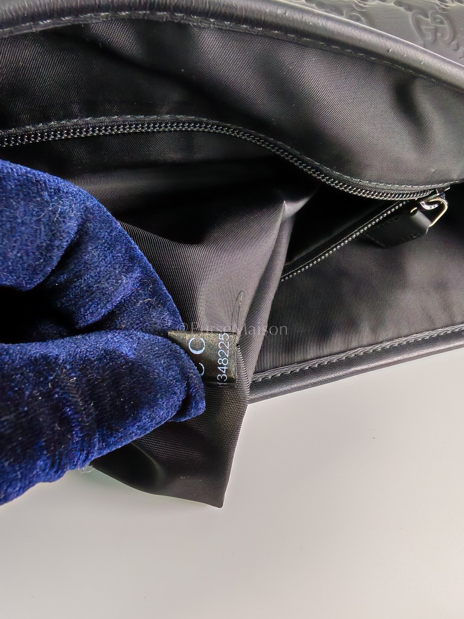 Guccissima Soft Rubber Black Large Messenger Bag | Purse Maison Luxury Bags Shop