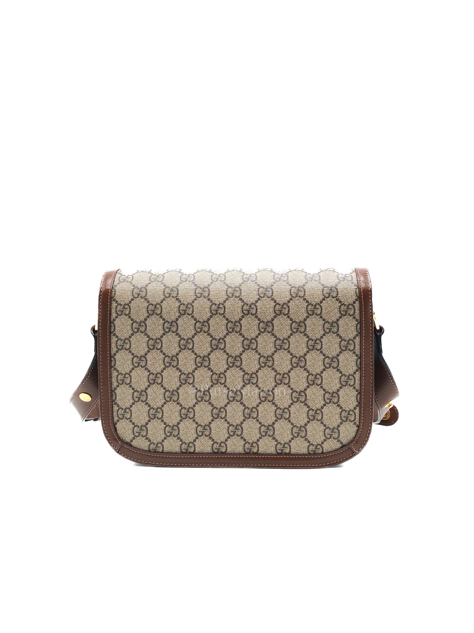 Gucci Horsebit 1955 Medium in Brown Supreme Canvas Shoulder Bag