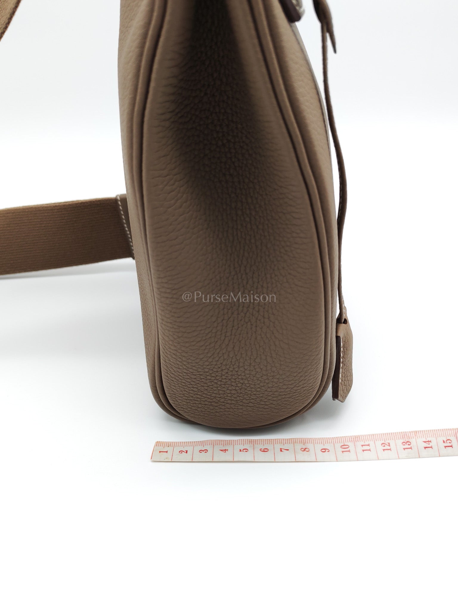 Hac a Dos in Etoupe Togo Leather Palladium Hardware Stamp W(2024) | Purse Maison Luxury Bags Shop