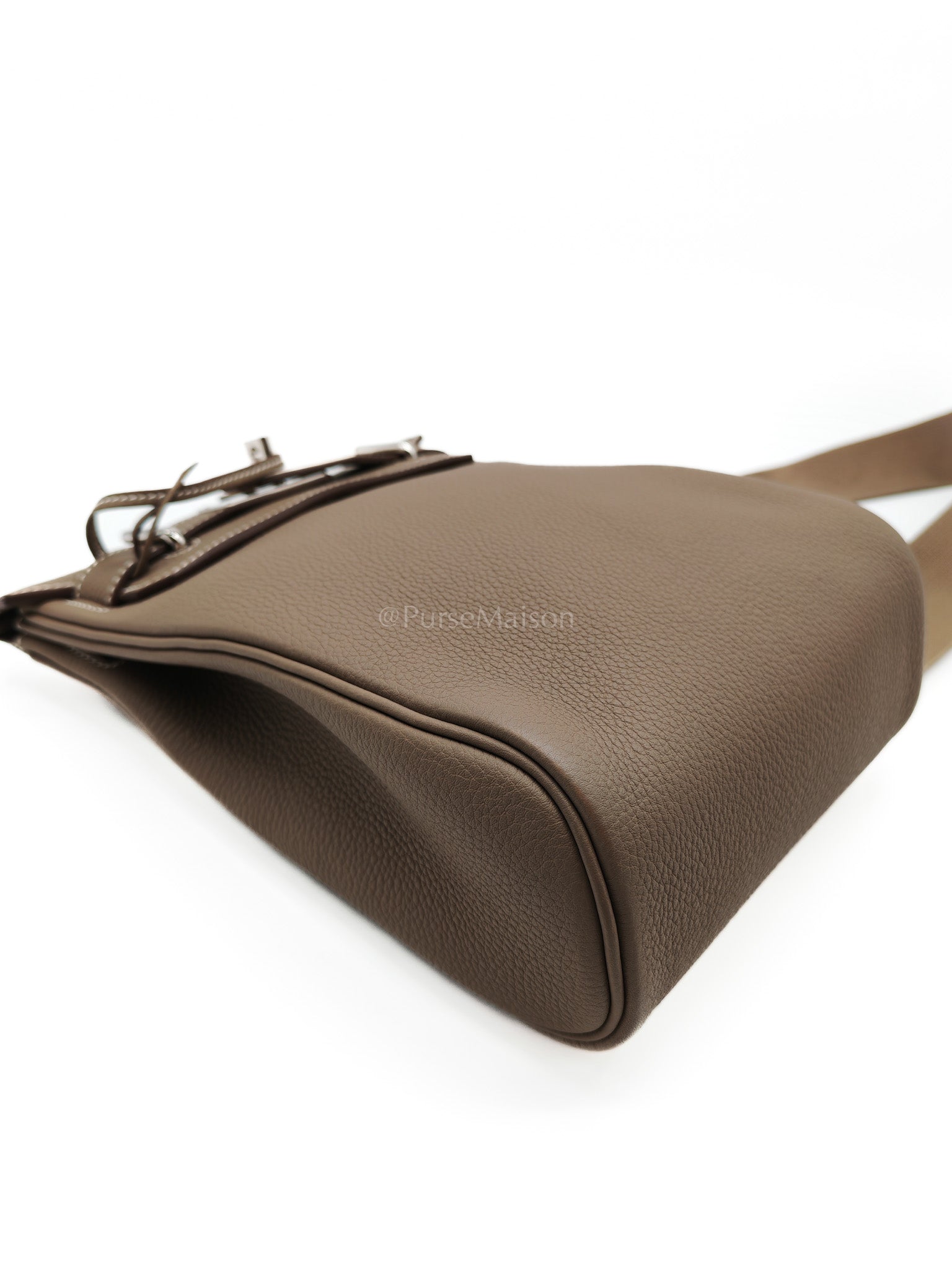 Hac a Dos in Etoupe Togo Leather Palladium Hardware Stamp W(2024) | Purse Maison Luxury Bags Shop