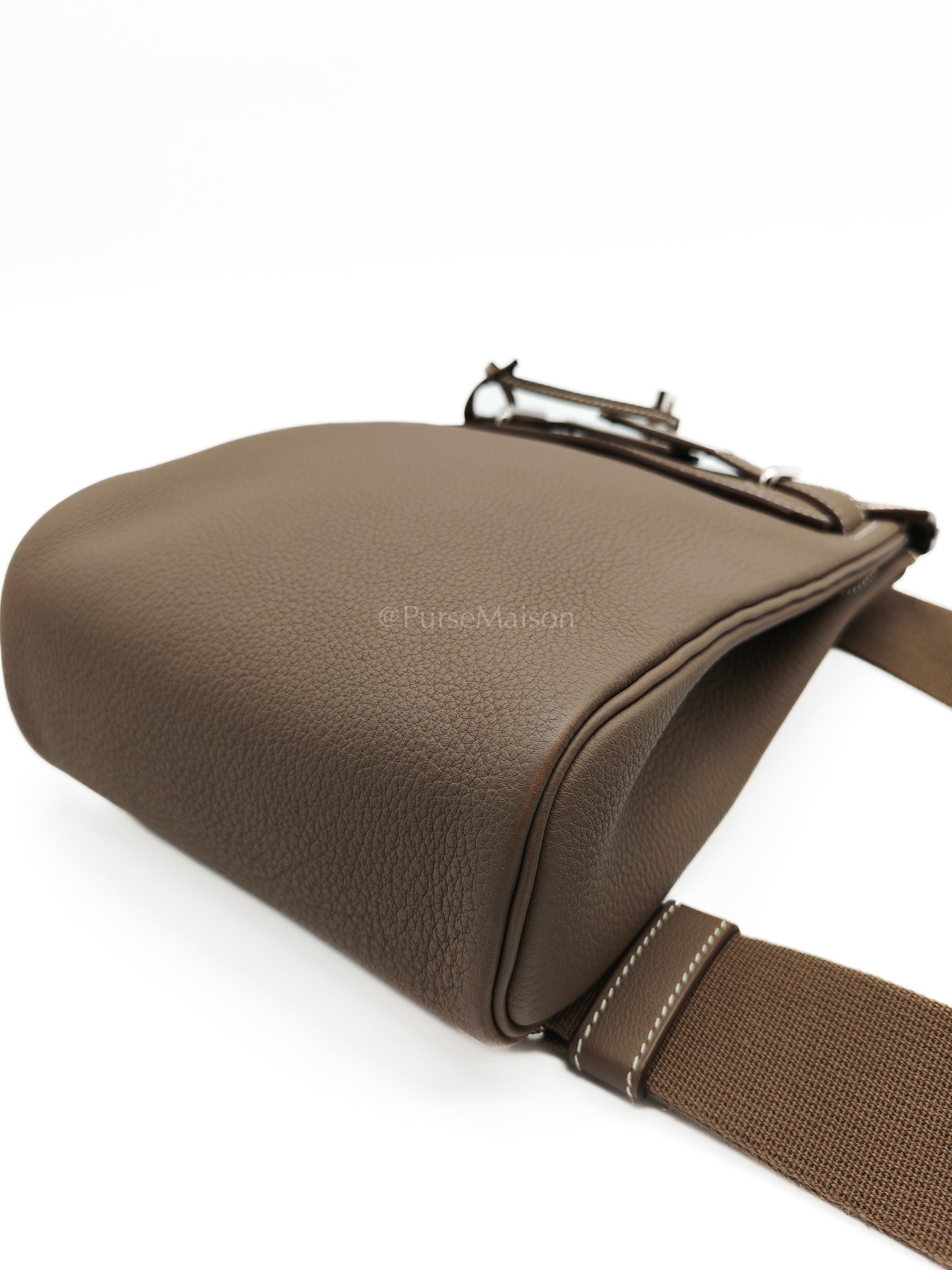 Hac a Dos in Etoupe Togo Leather Palladium Hardware Stamp W(2024) | Purse Maison Luxury Bags Shop