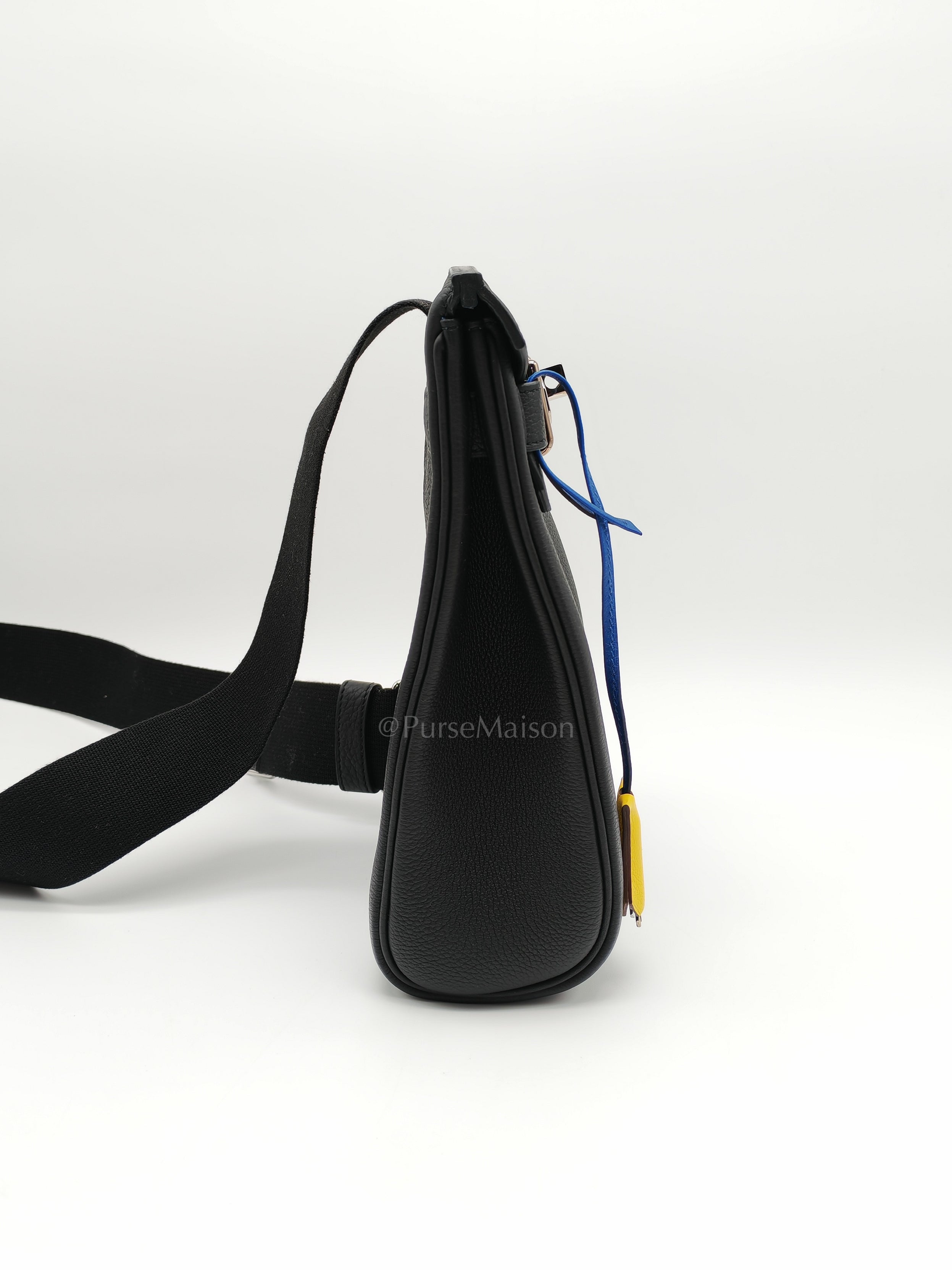 Hac A Dos Tri-color Black/Bleu de France/Jaune de Naples Togo Leather Palladium Hardware Stamp U(2022) | Purse Maison Luxury Bags Shop