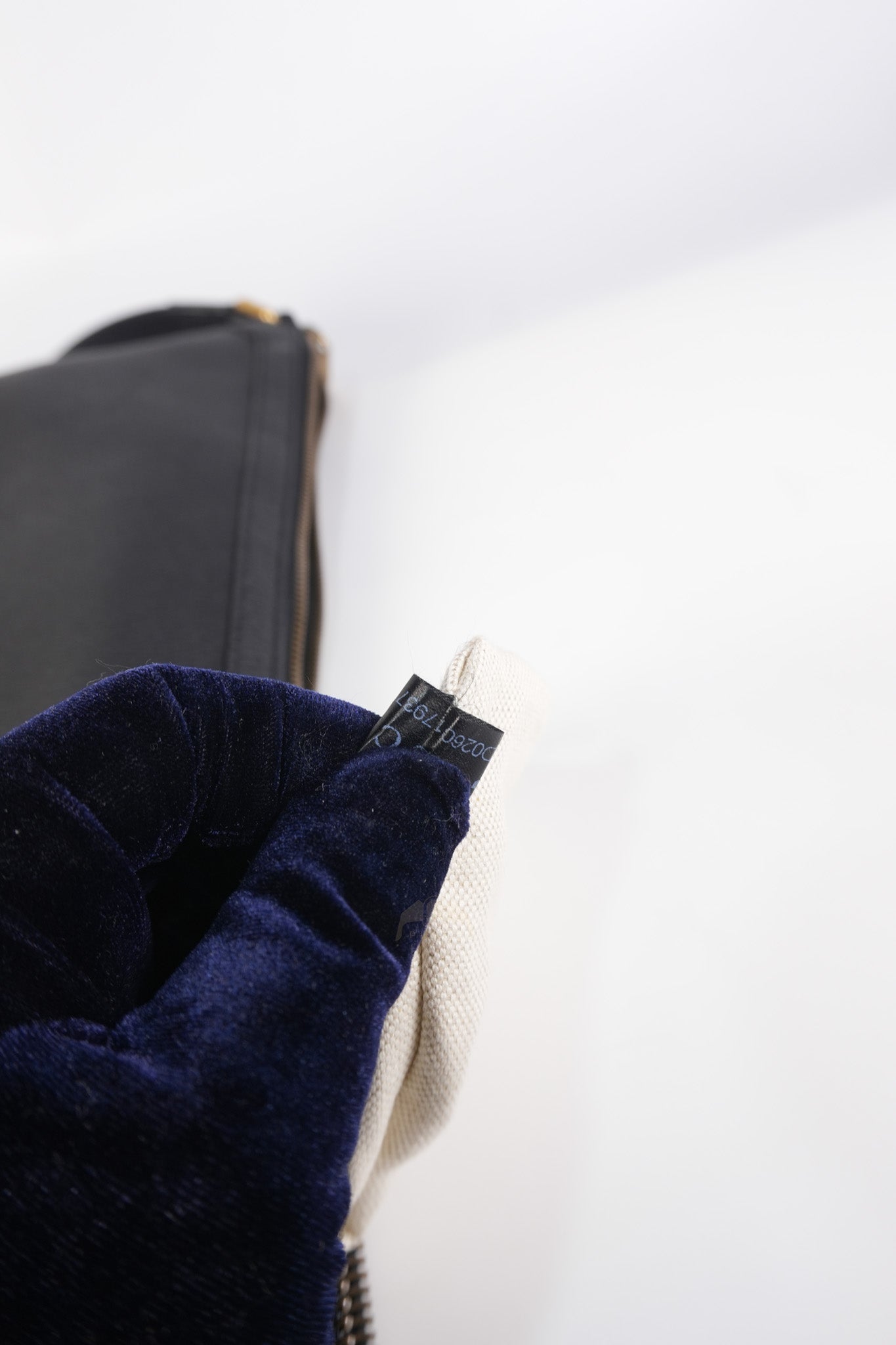 Half Moon Logo Hobo Shoulder Bag in Black Calfskin Leather | Purse Maison Luxury Bags Shop