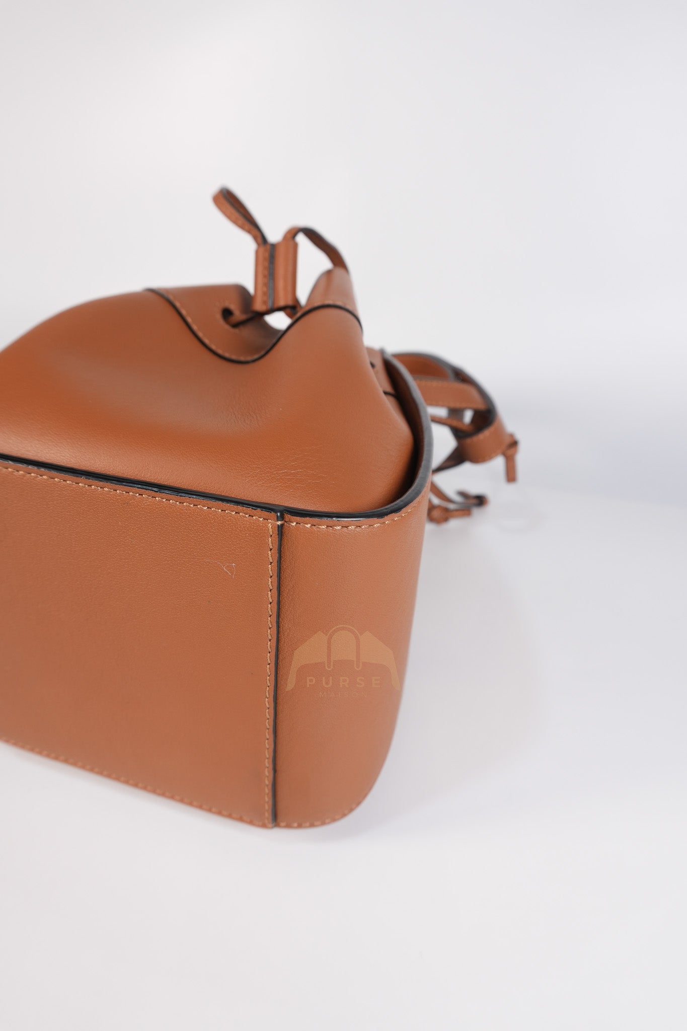 Hammock Mini in Tan Calfskin Leather Crossbody Bag | Purse Maison Luxury Bags Shop