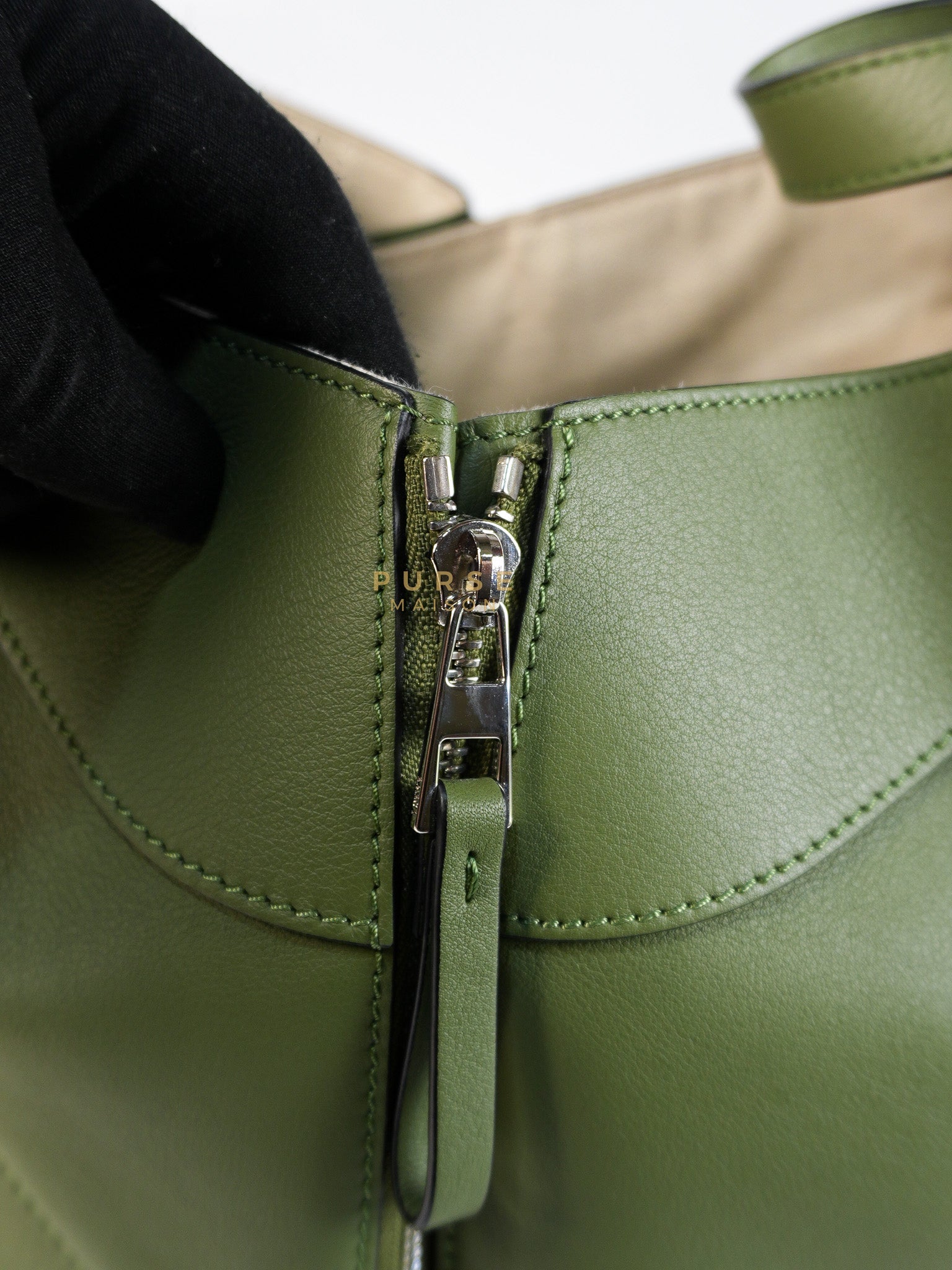 Hammock Small Bag in Clay Green & Silver Hardware | Purse Maison Luxury Bags Shop