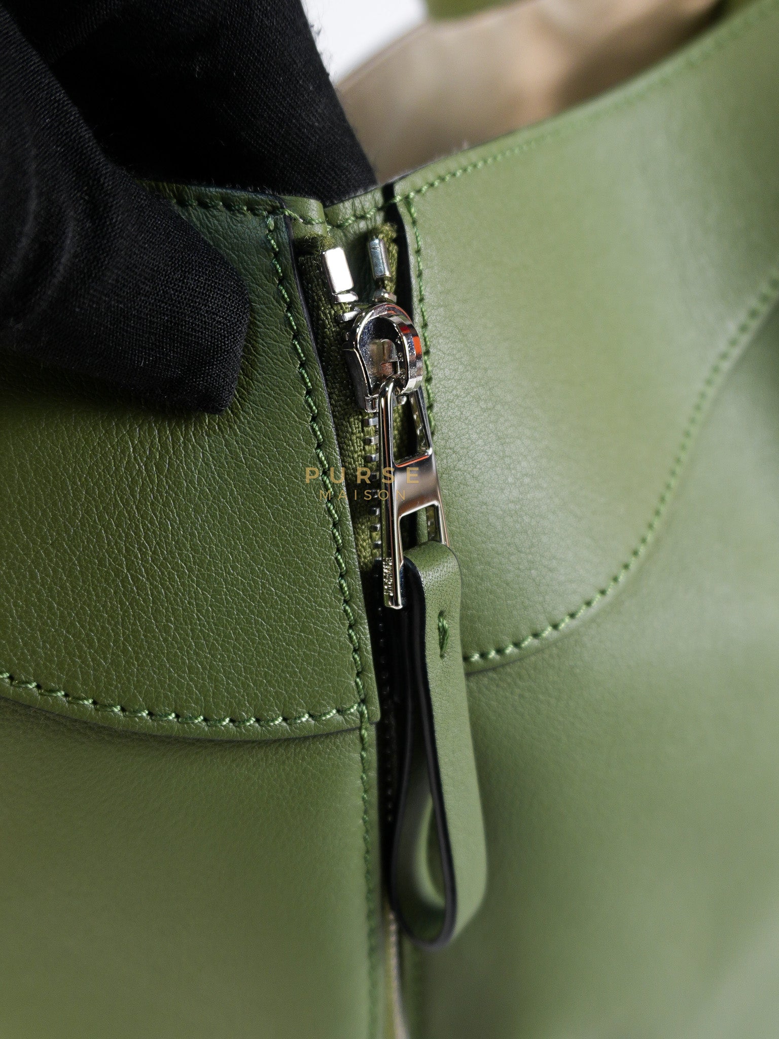 Hammock Small Bag in Clay Green & Silver Hardware | Purse Maison Luxury Bags Shop