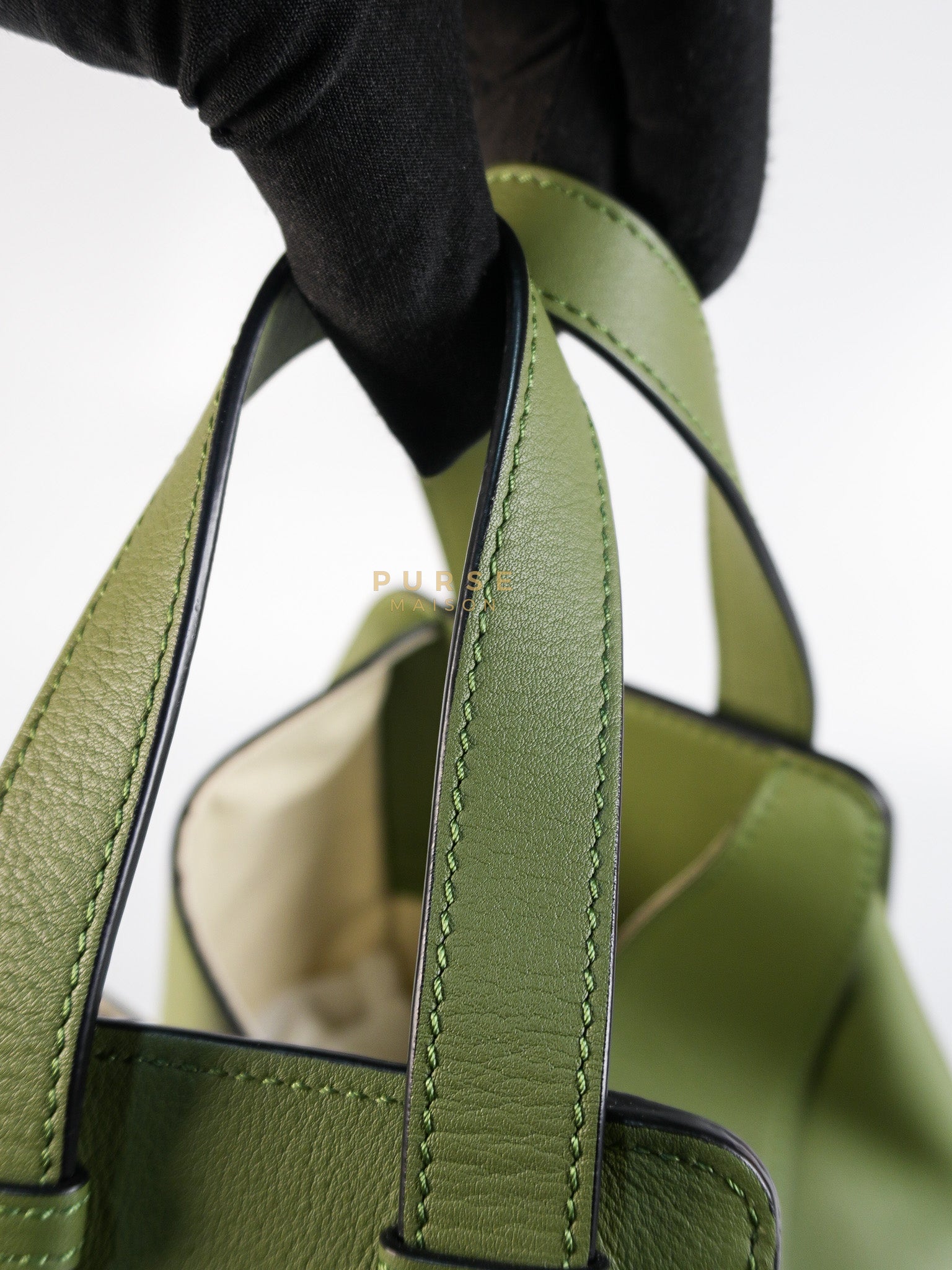 Hammock Small Bag in Clay Green & Silver Hardware | Purse Maison Luxury Bags Shop