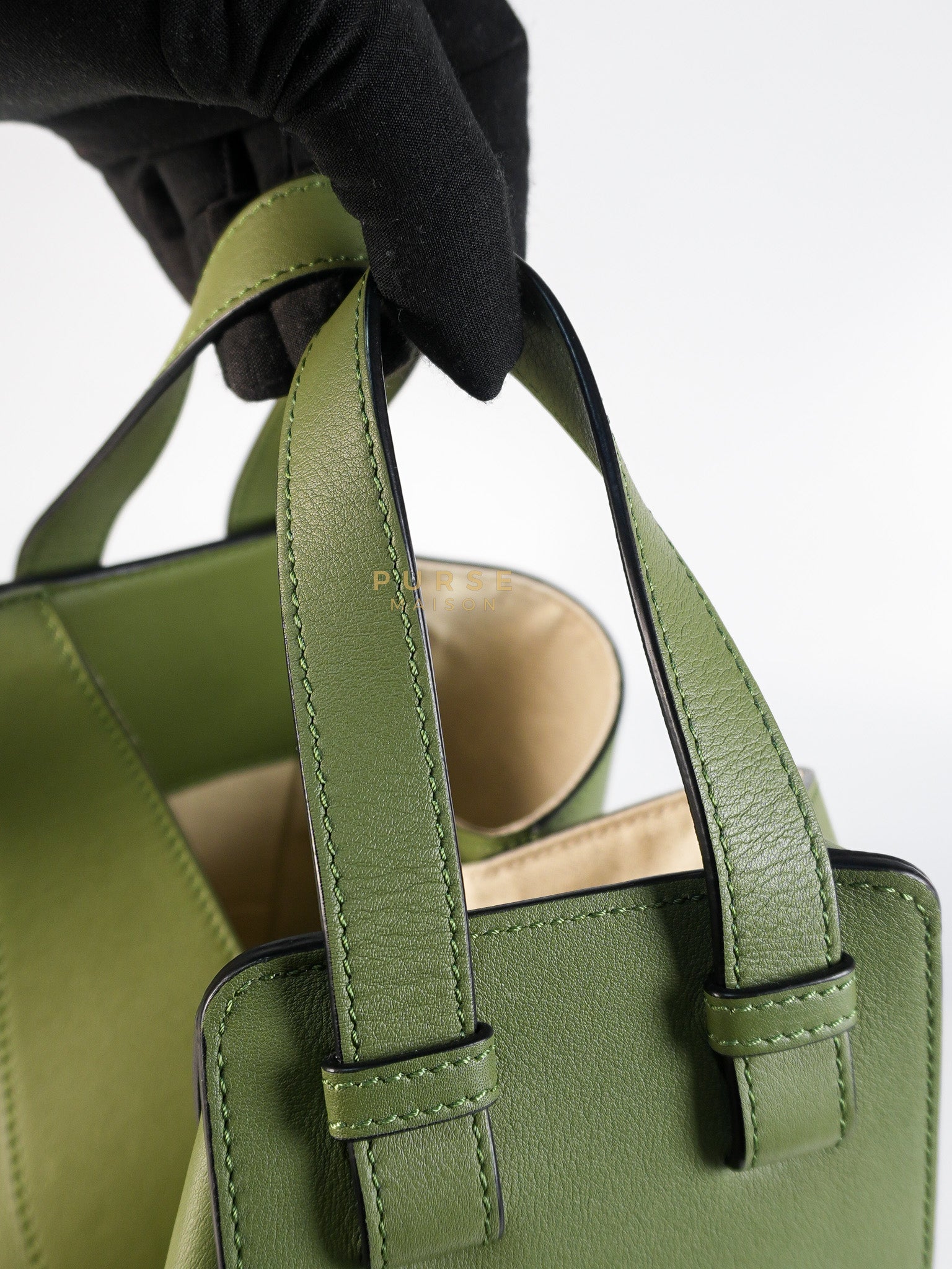 Hammock Small Bag in Clay Green & Silver Hardware | Purse Maison Luxury Bags Shop