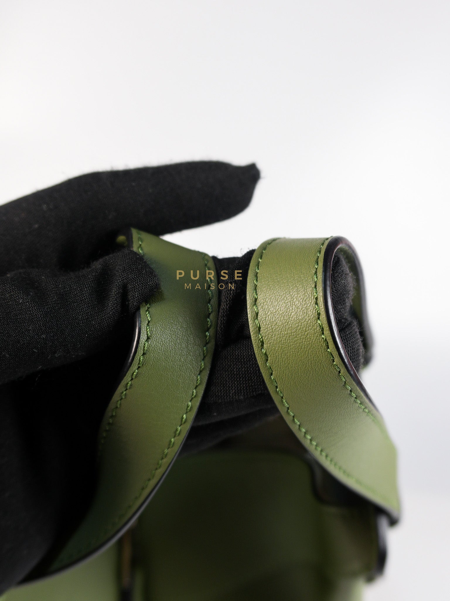 Hammock Small Bag in Clay Green & Silver Hardware | Purse Maison Luxury Bags Shop