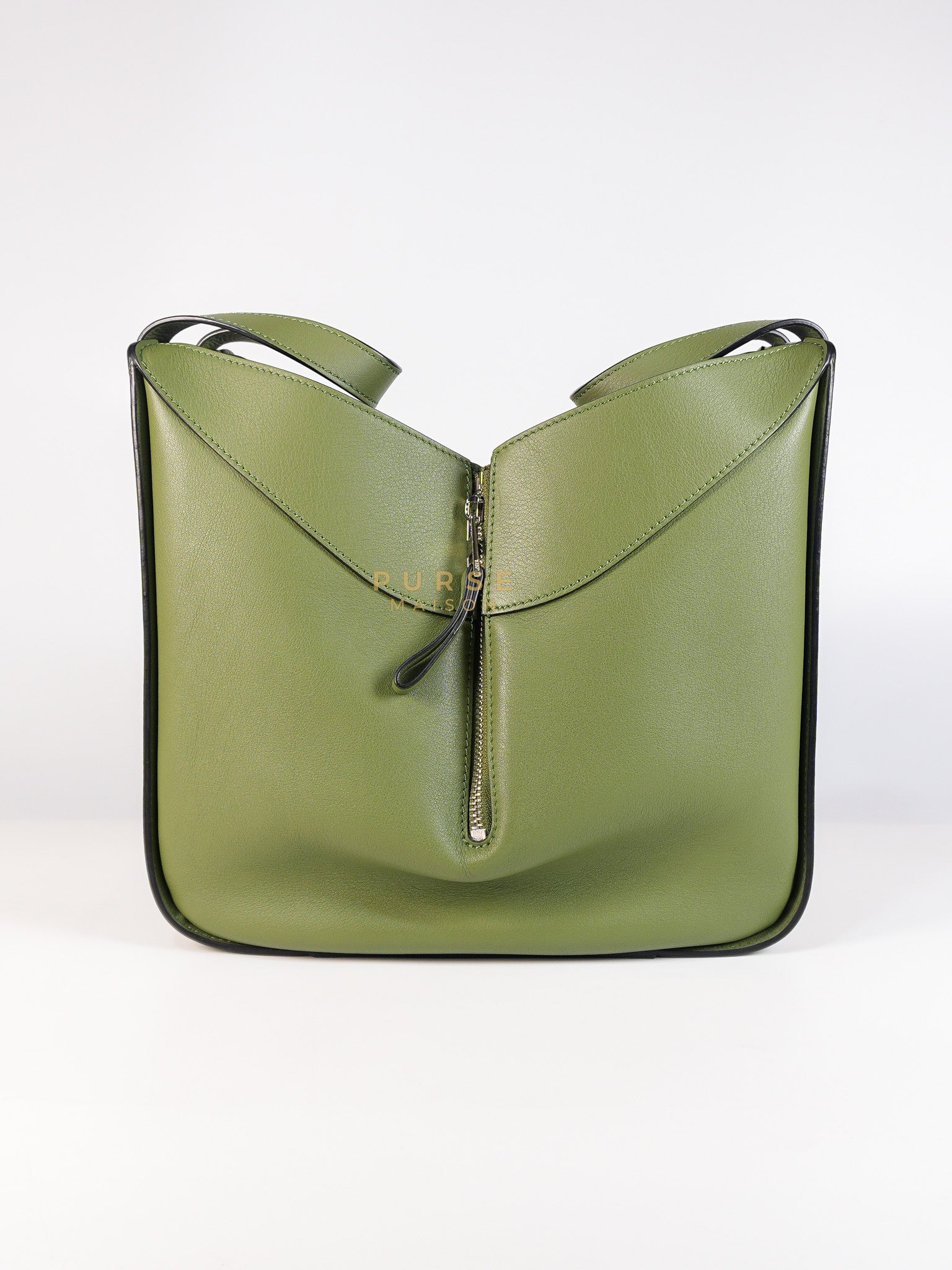 Hammock Small Bag in Clay Green & Silver Hardware | Purse Maison Luxury Bags Shop