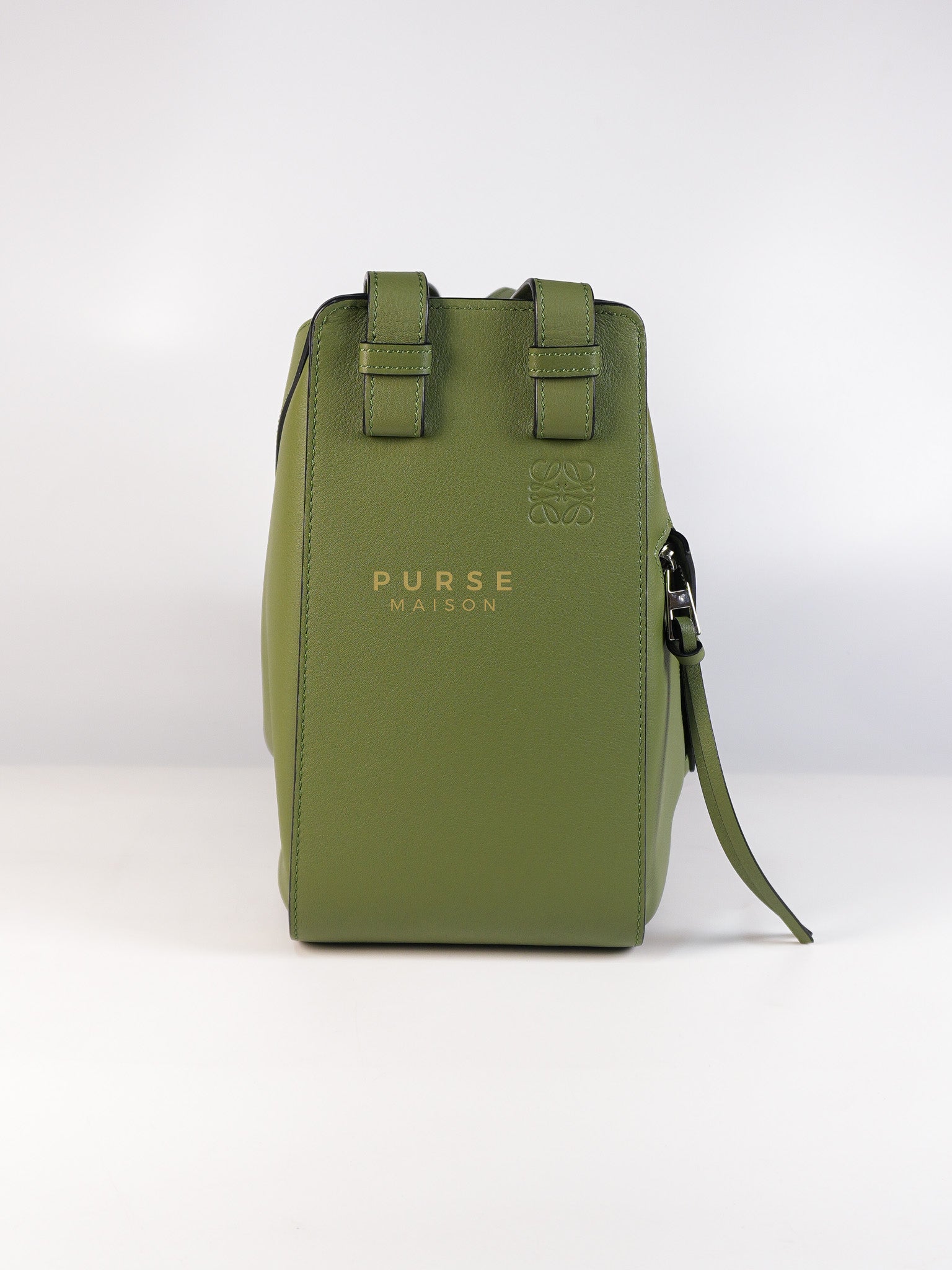 Hammock Small Bag in Clay Green & Silver Hardware | Purse Maison Luxury Bags Shop