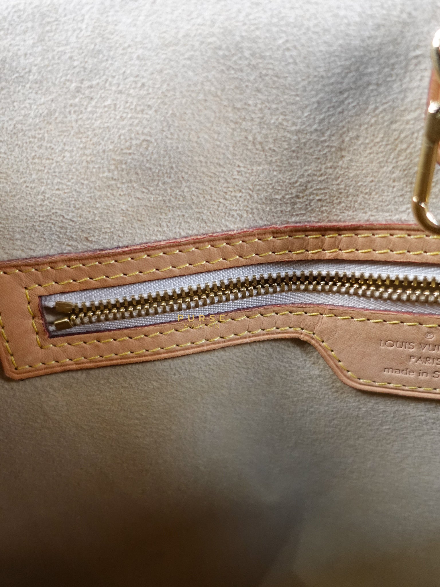 Hampstead MM in Damier Azur Canvas (No Date Code) | Purse Maison Luxury Bags Shop