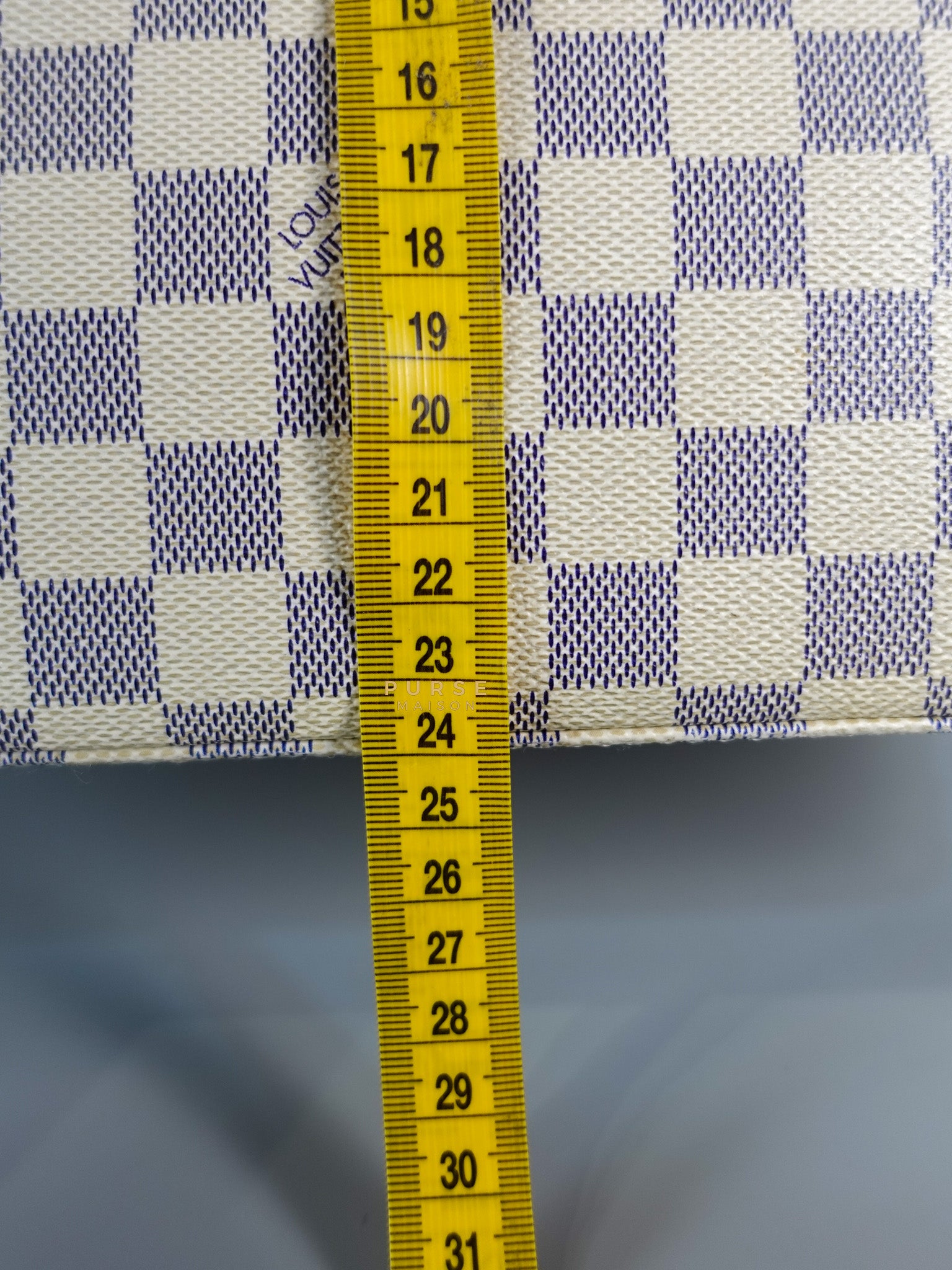Hampstead MM in Damier Azur Canvas (No Date Code) | Purse Maison Luxury Bags Shop