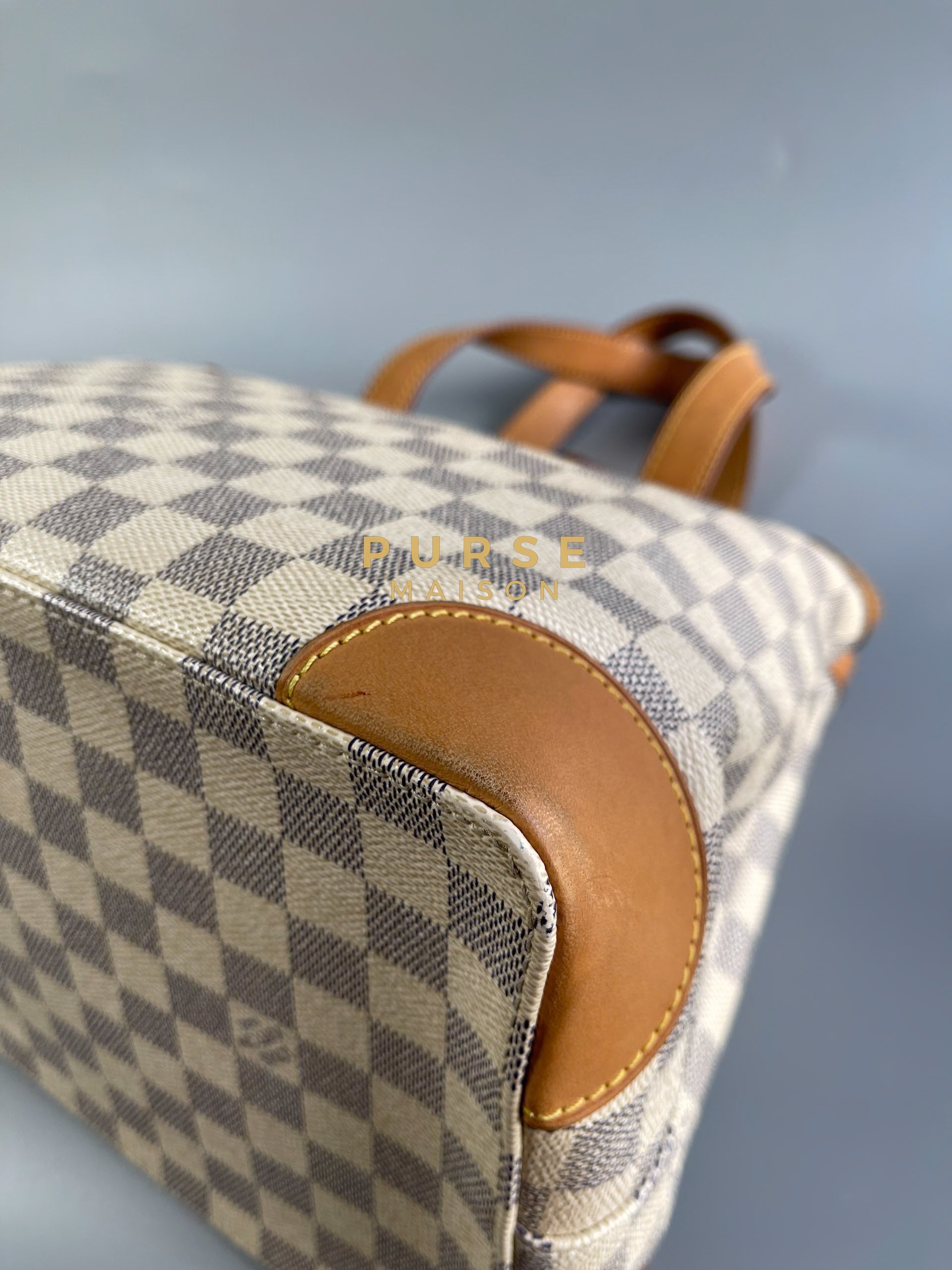 Hampstead PM Damier Azure Canvas (Date code: CR2120) | Purse Maison Luxury Bags Shop