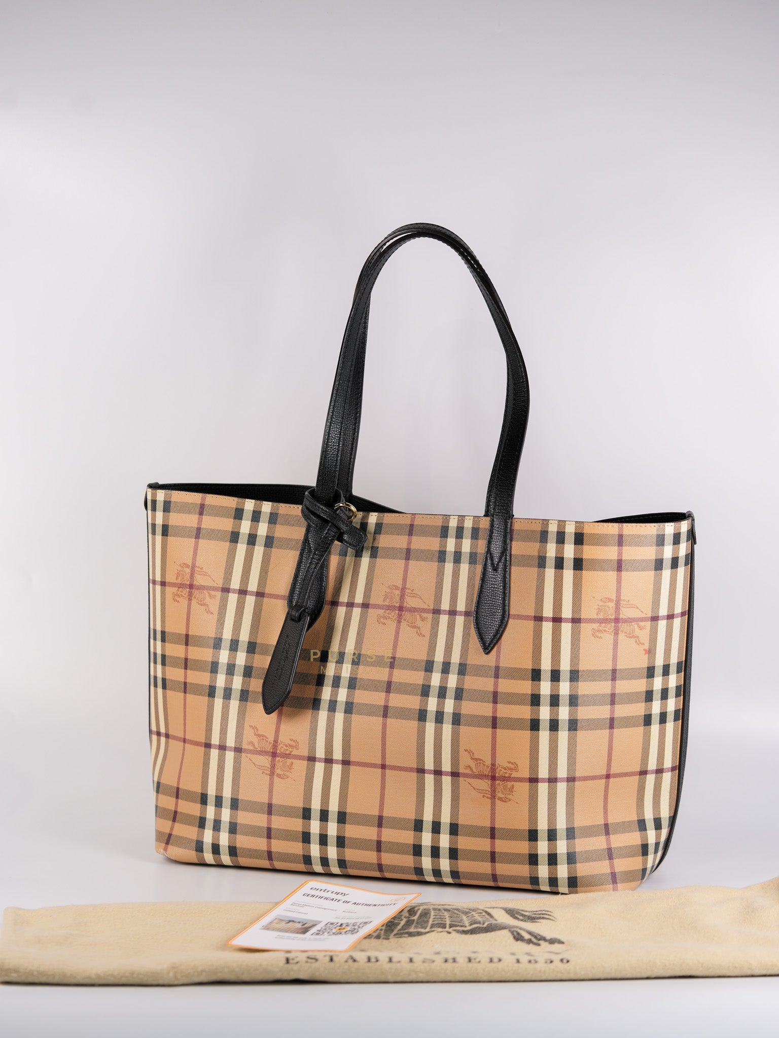 Haymarket Reversible Tote Bag Large in Archive Beige | Purse Maison Luxury Bags Shop