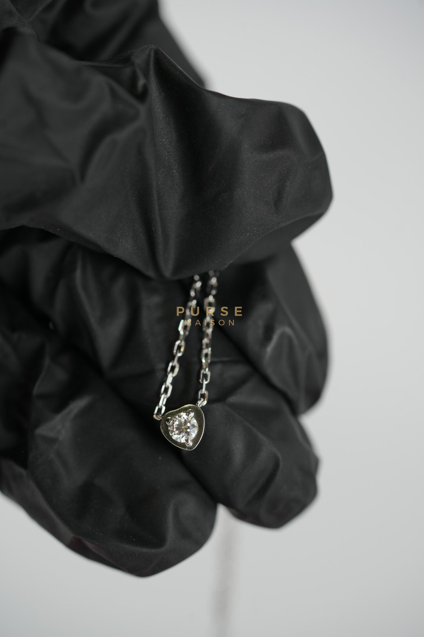 Heart of Cartier Necklace with Diamonds White Gold